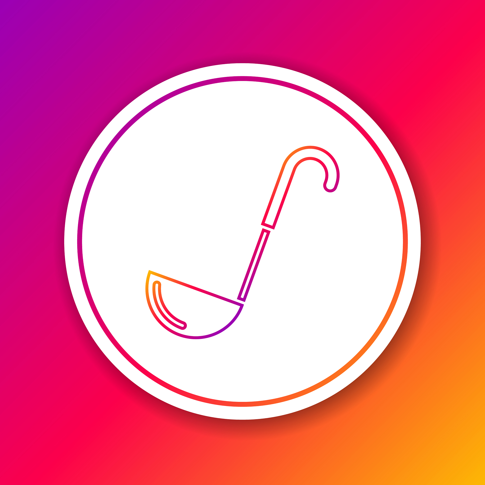 color line kitchen ladle icon isolated on color