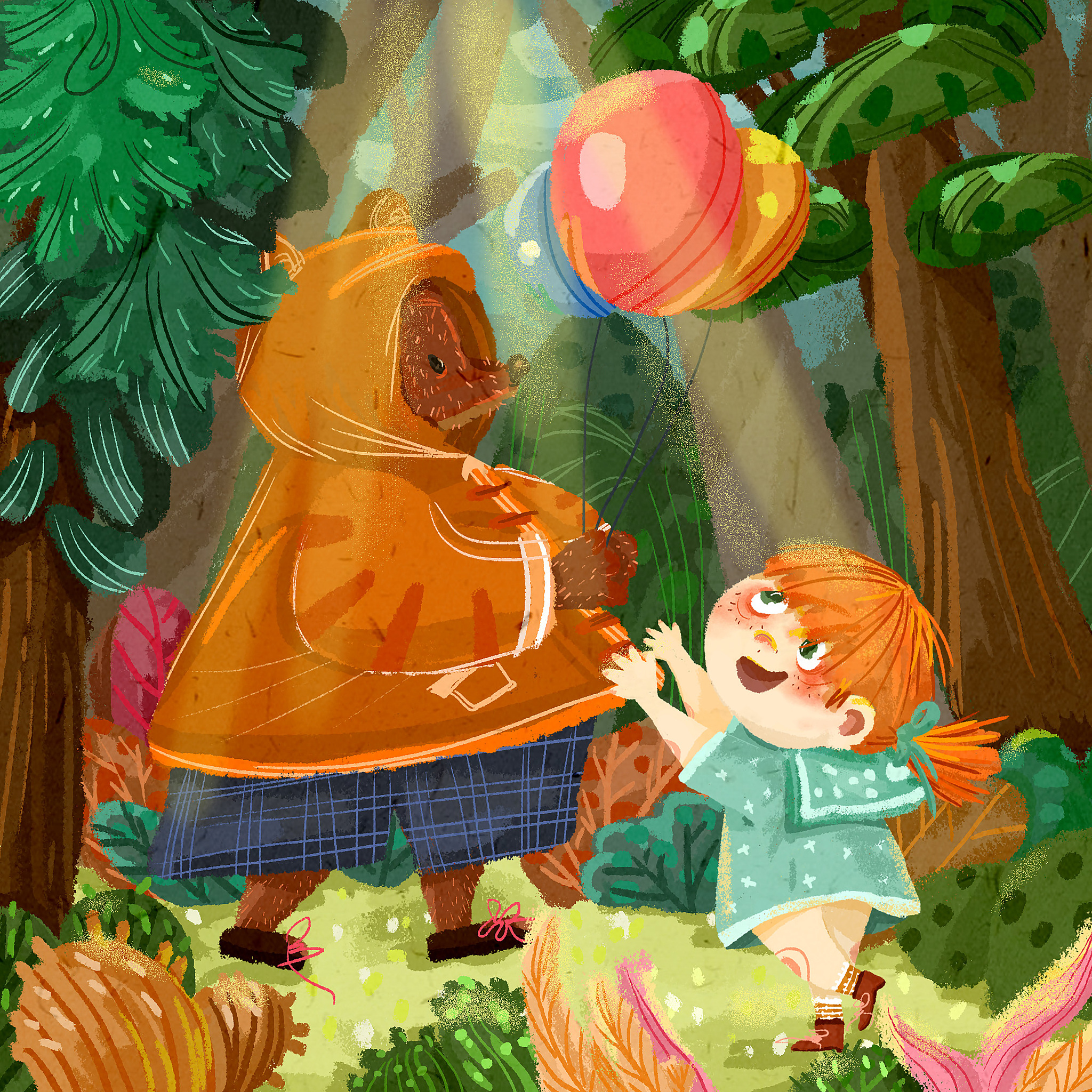 小熊巧巧的魔法冒险：一场勇敢与善良的奇幻之旅