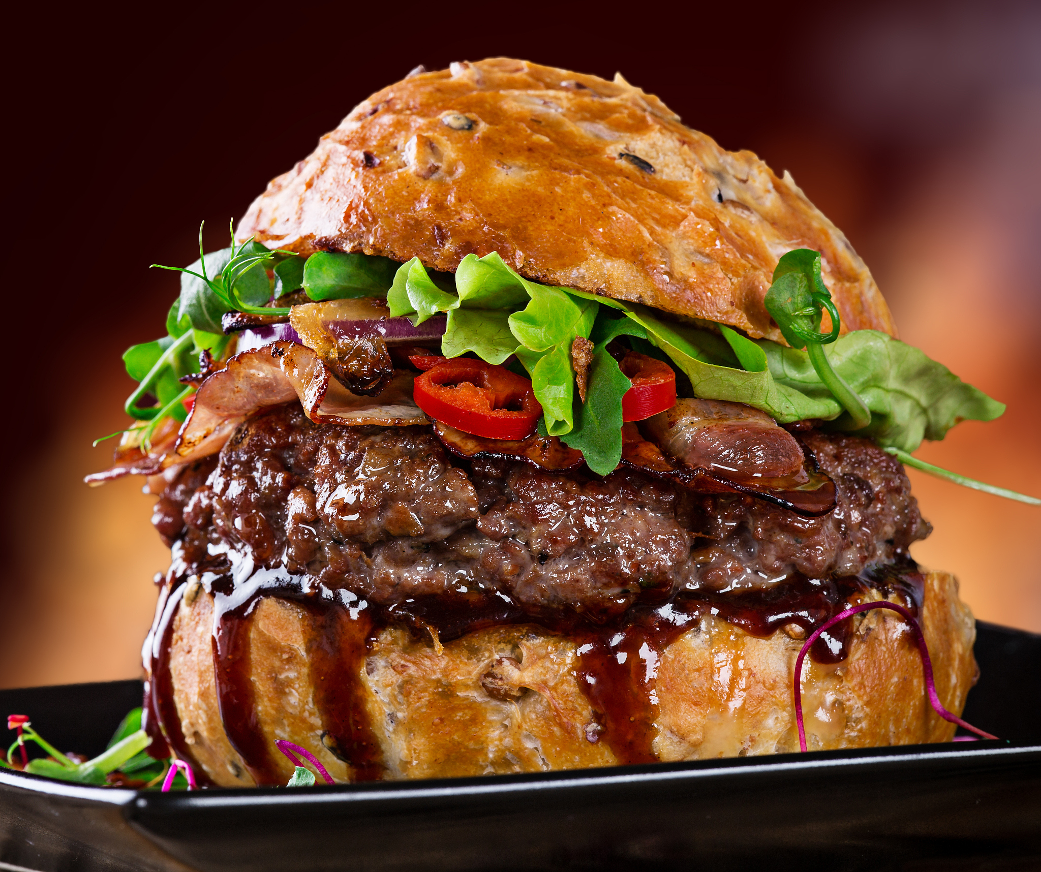 delicious hamburger