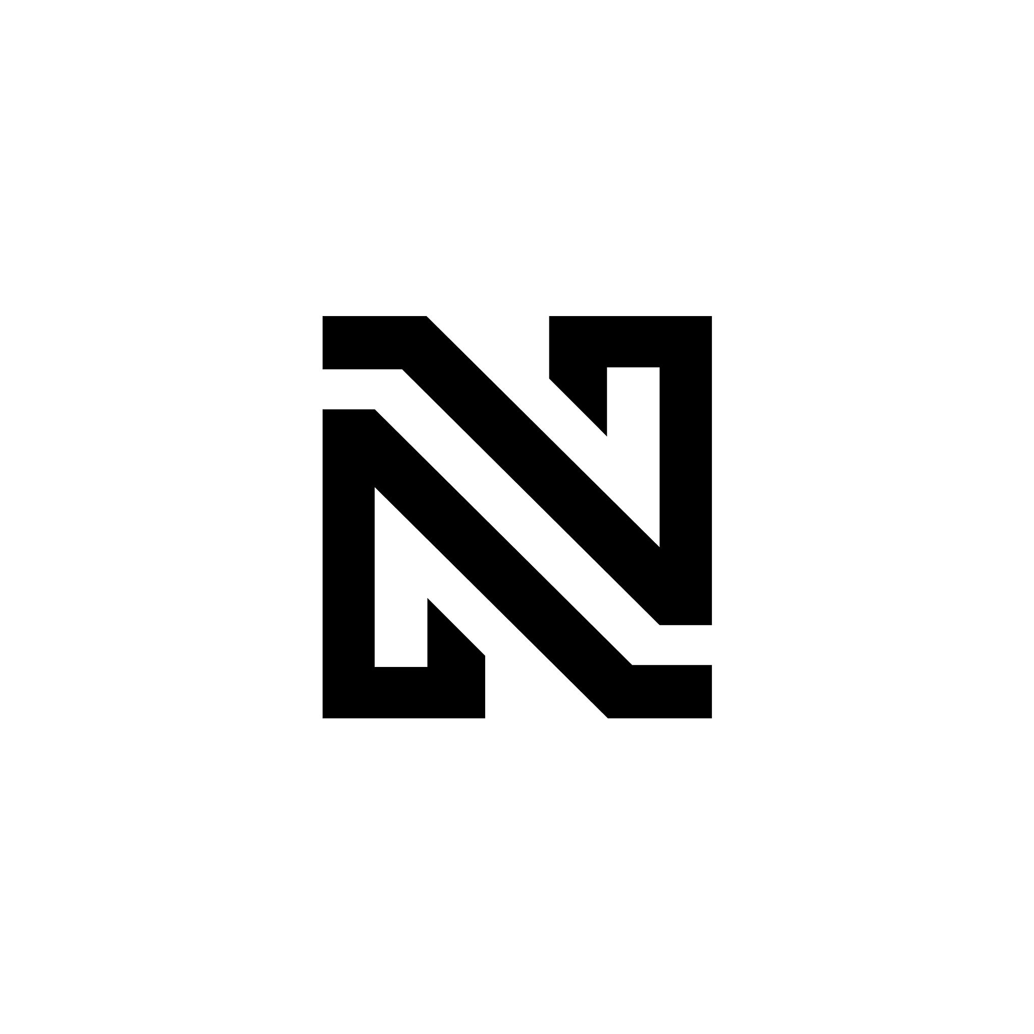 initials n logo abstract template logo