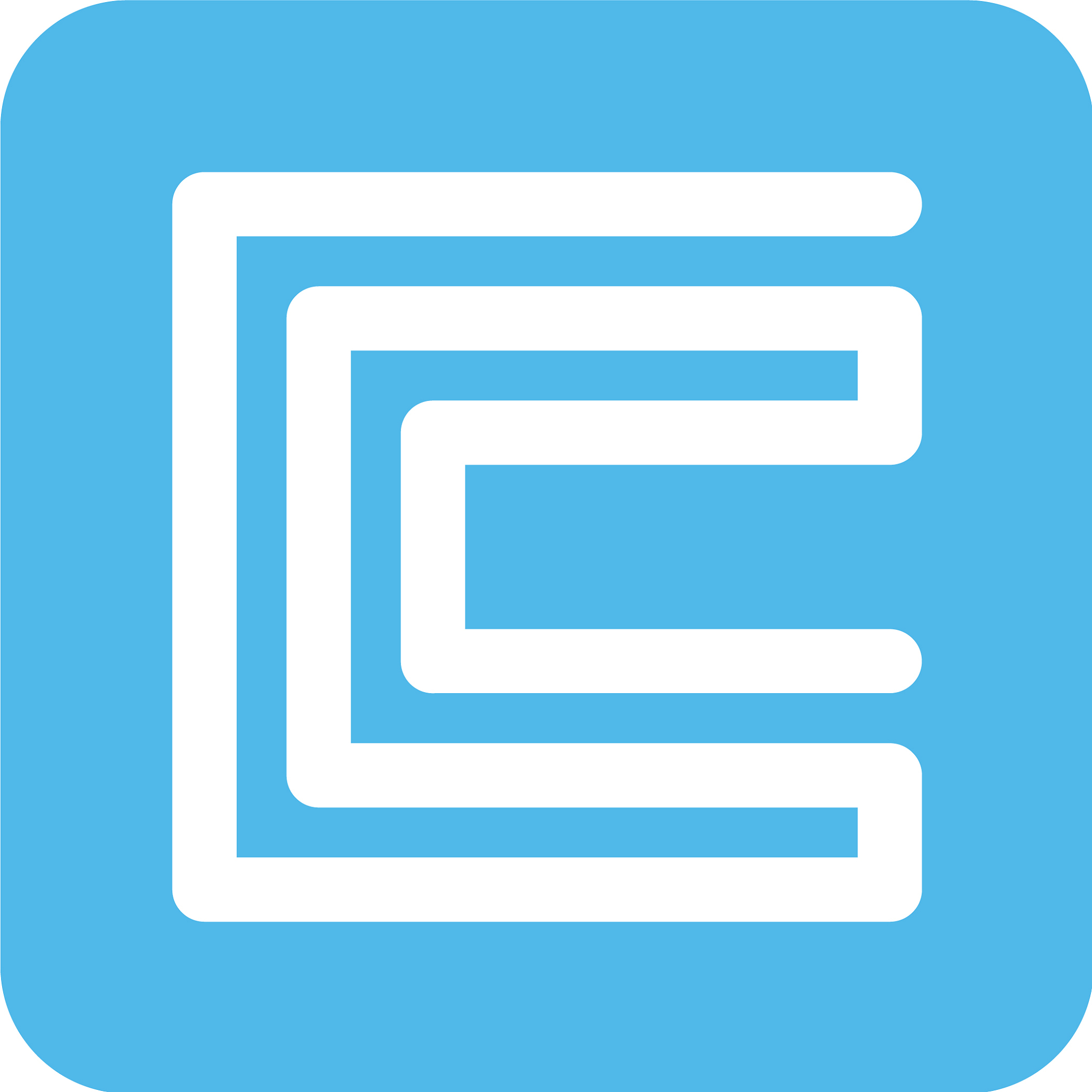 square box shape style modern icon logo