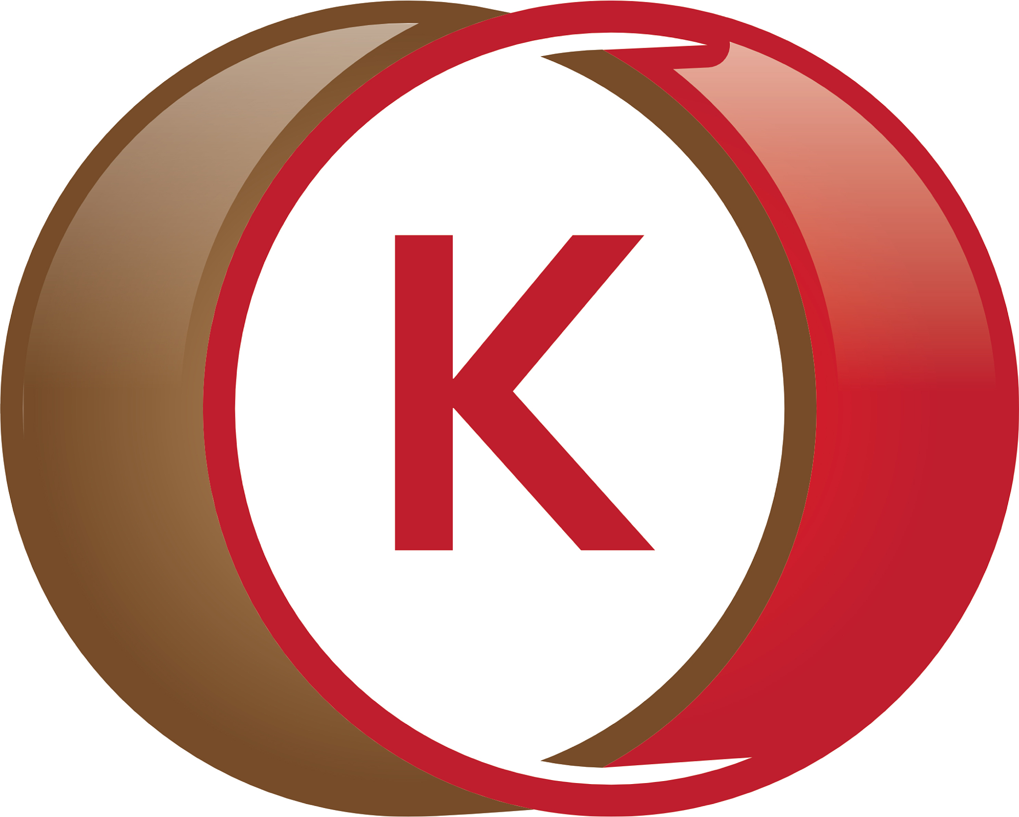 k letter circle logo