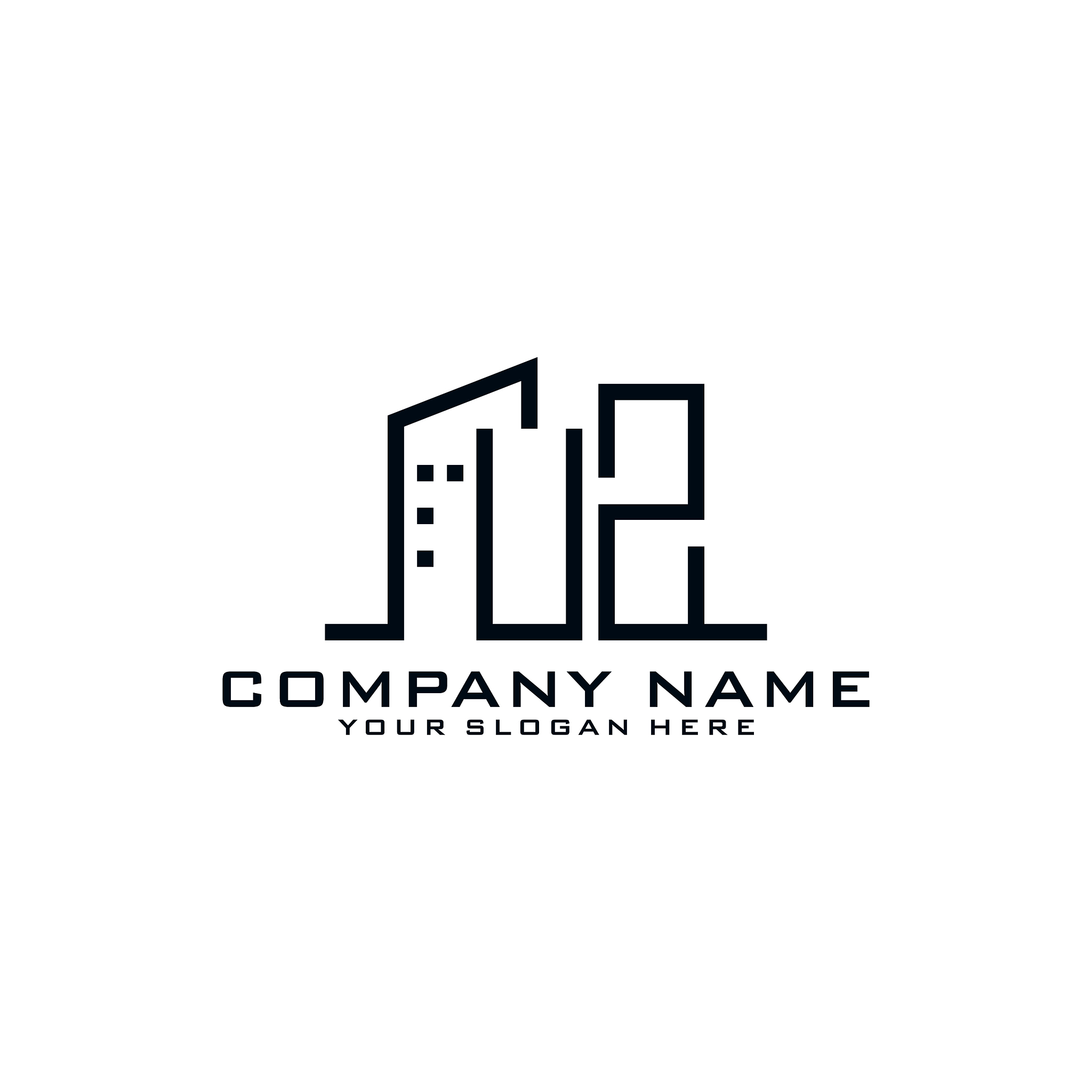 uz letter logo icon design template elements