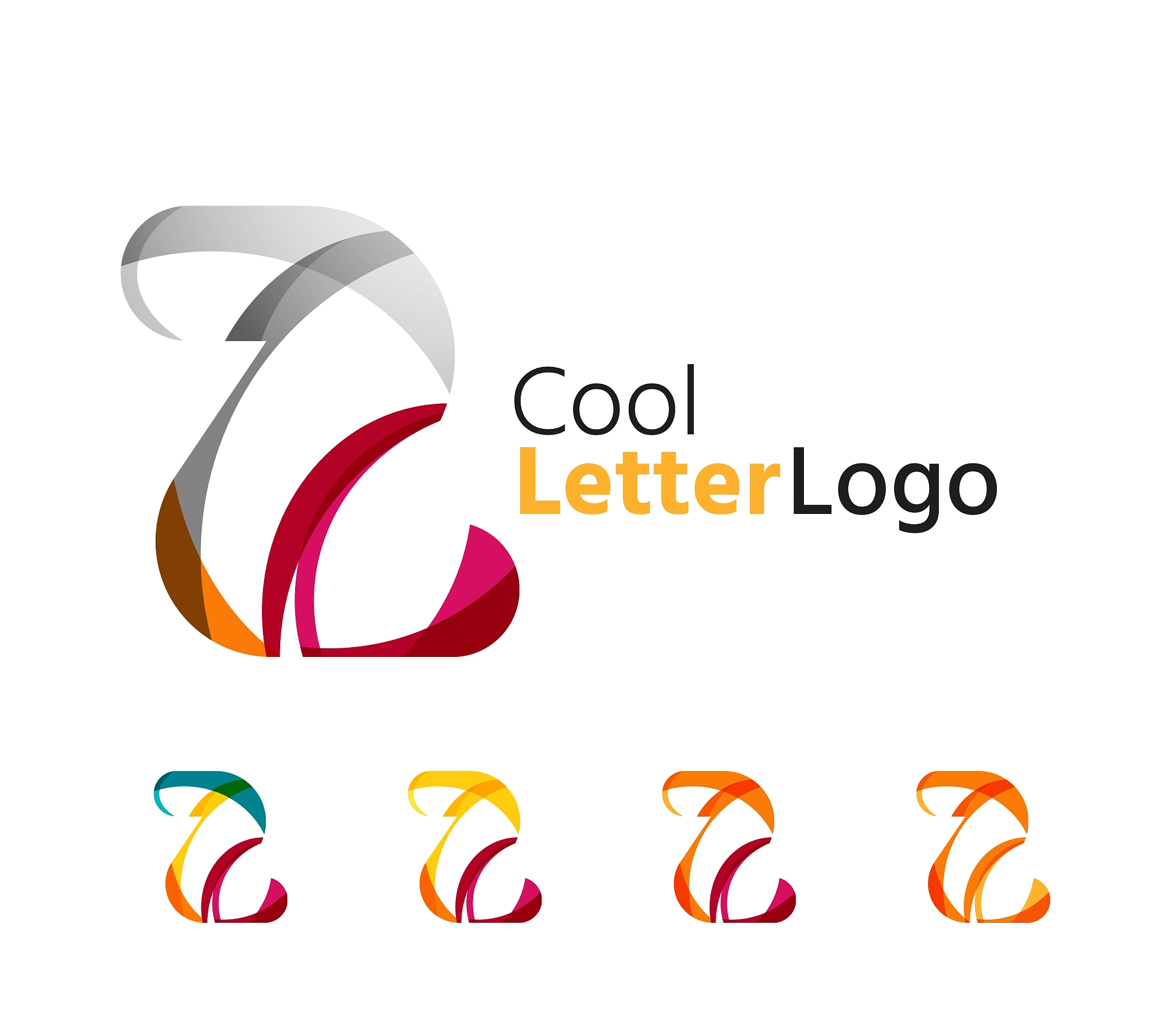 set of abstract z letter company logos business