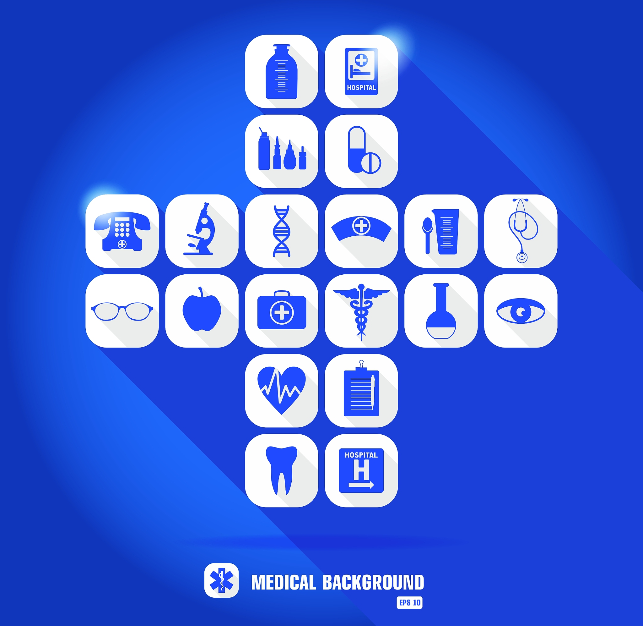 medical icon set