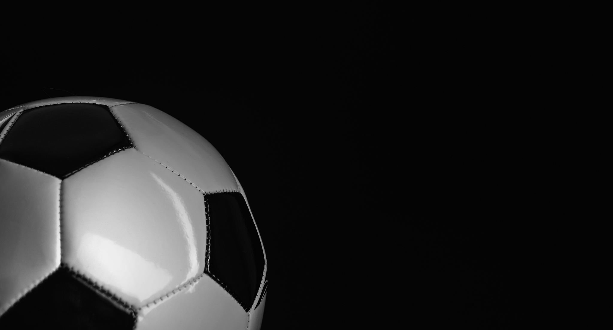 detail of a soccer football.