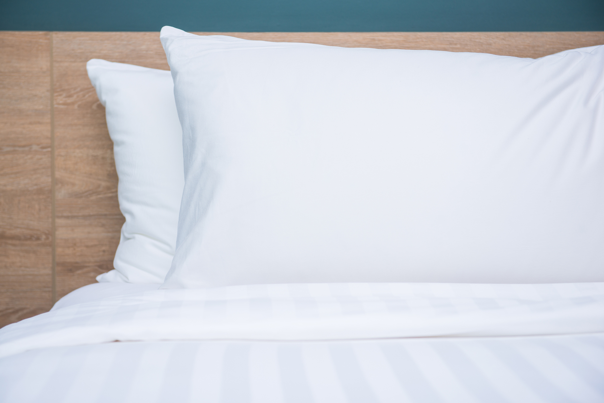 bedroom interior design with comfortable soft pillows