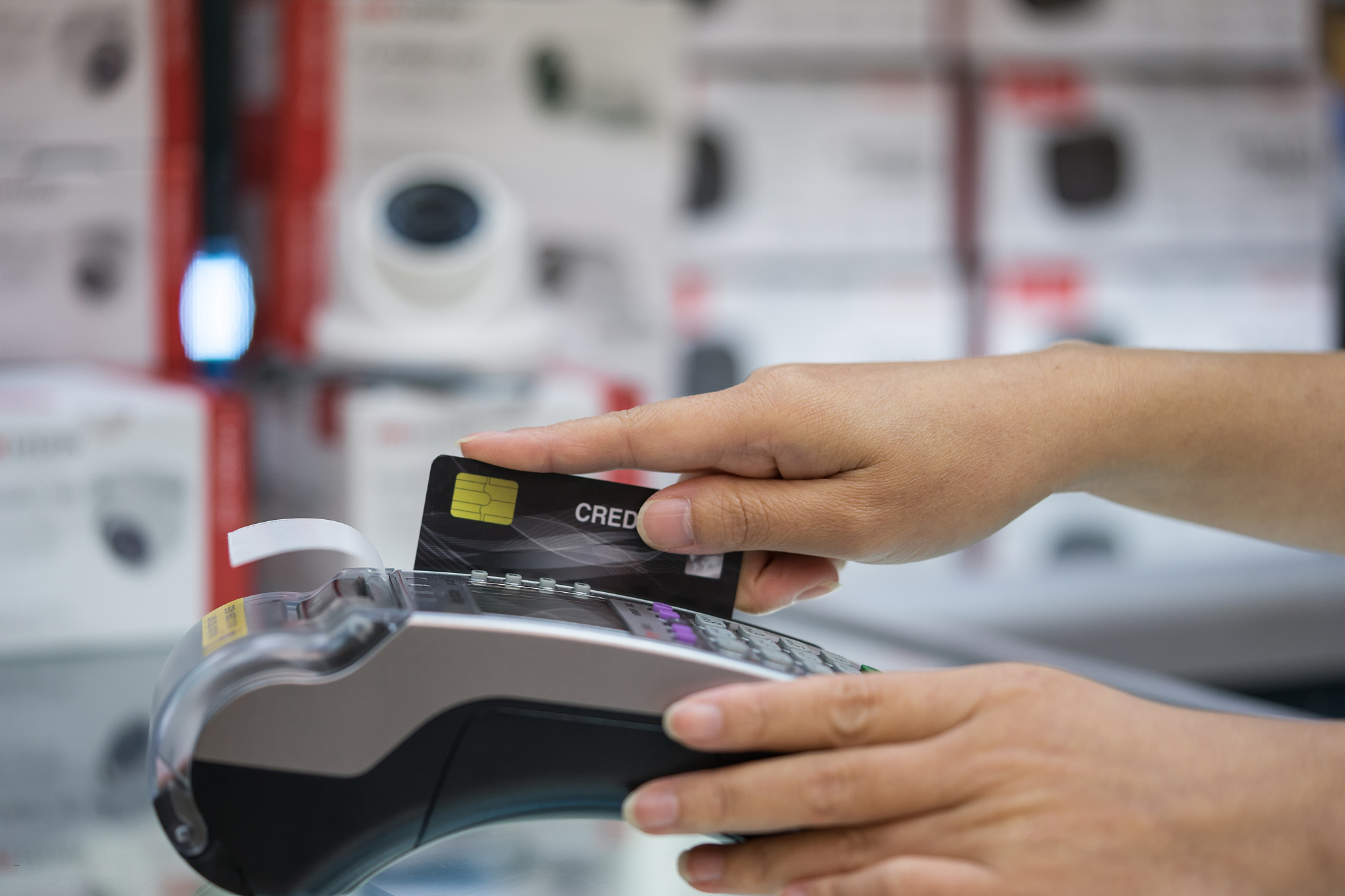 传统购物方式涉及的技术