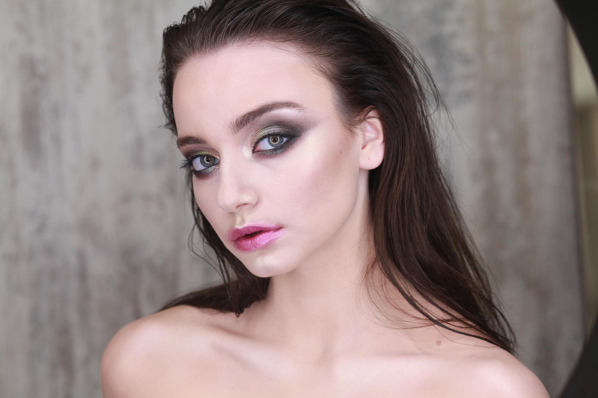 close-up portrait of beautiful woman