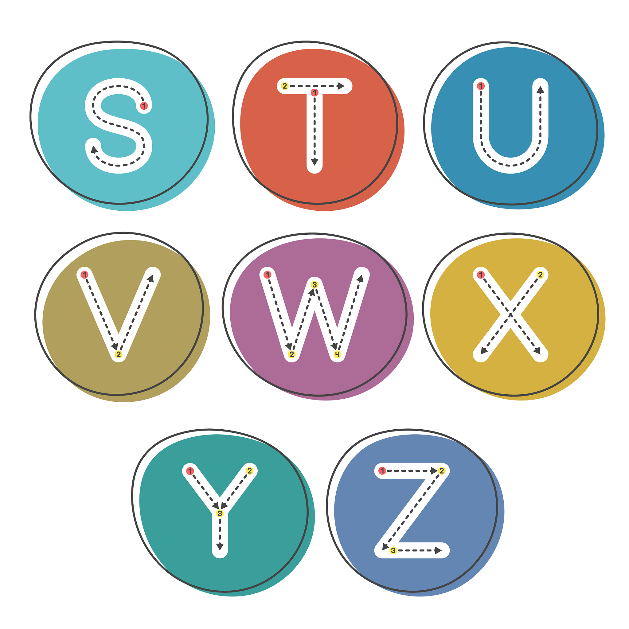 learn to write letters set 3