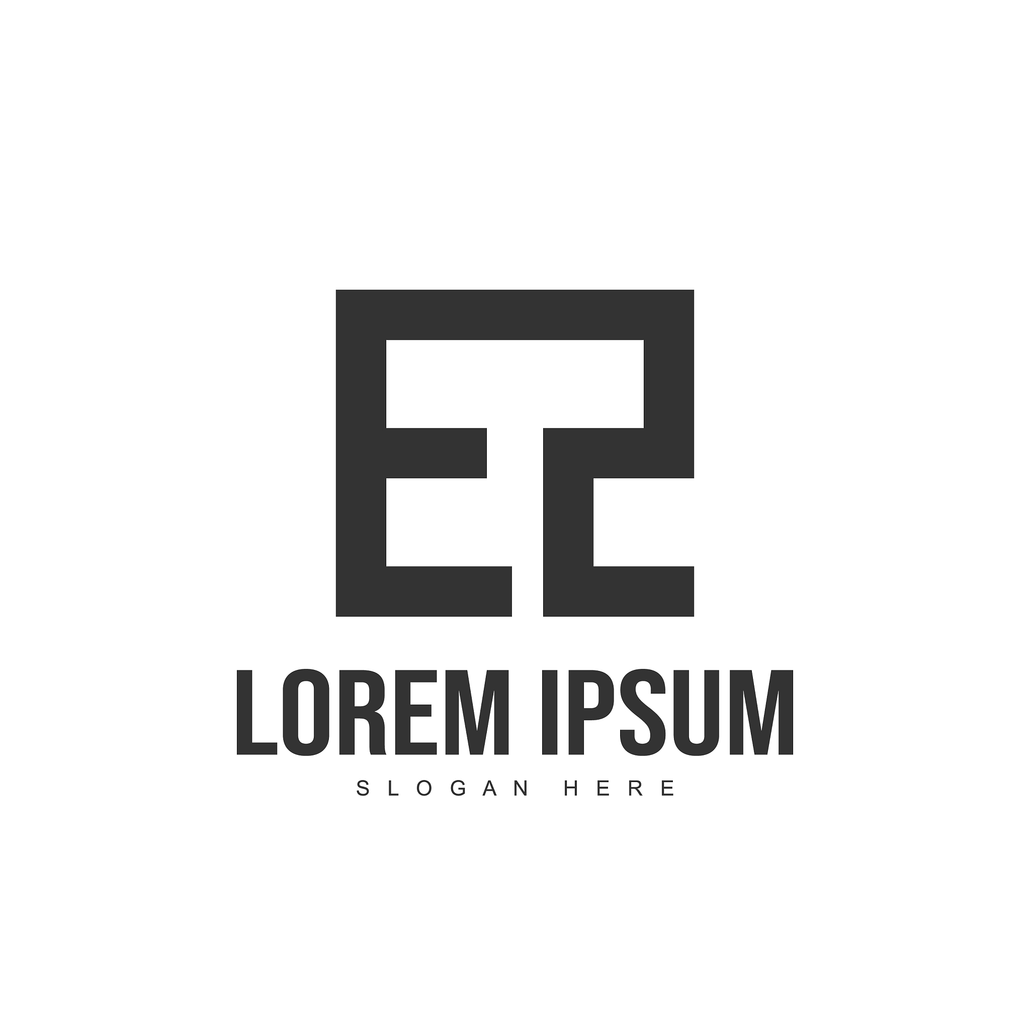 ez letter logo design initial letter logo template
