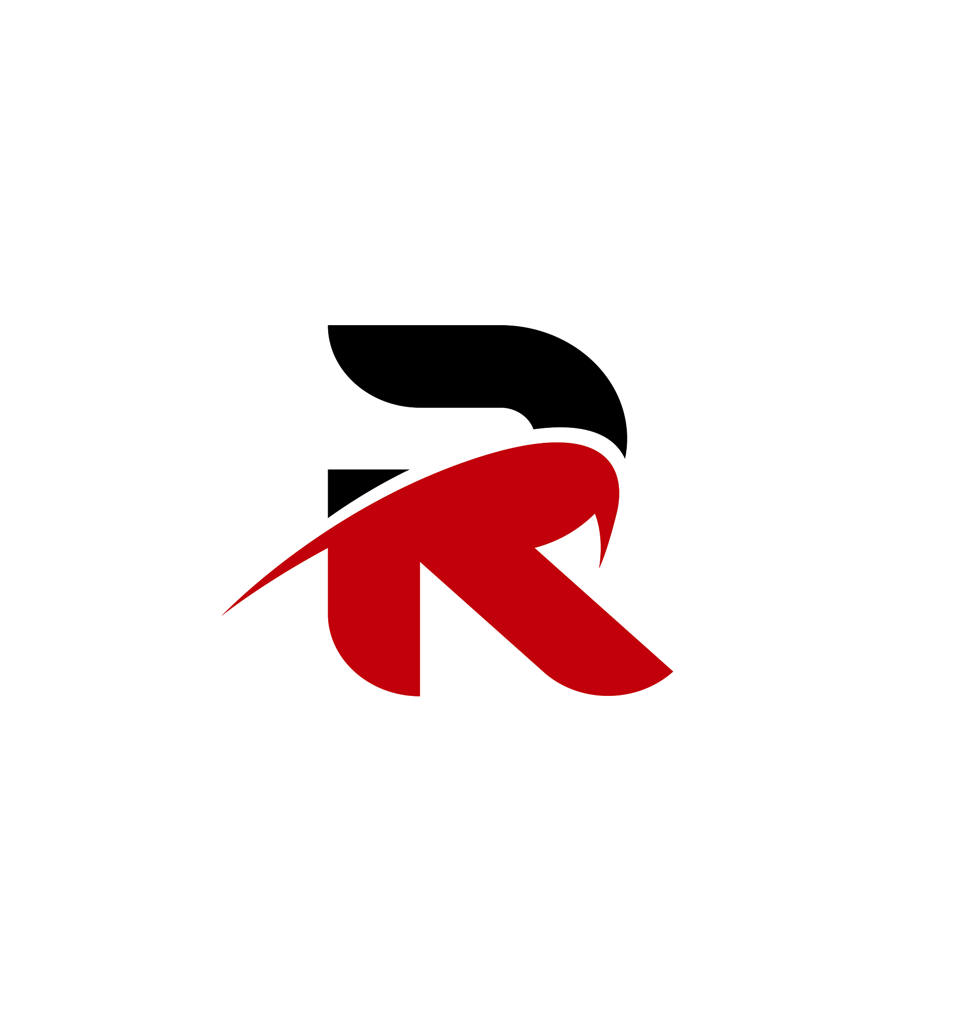 letter r logo icon design template elements