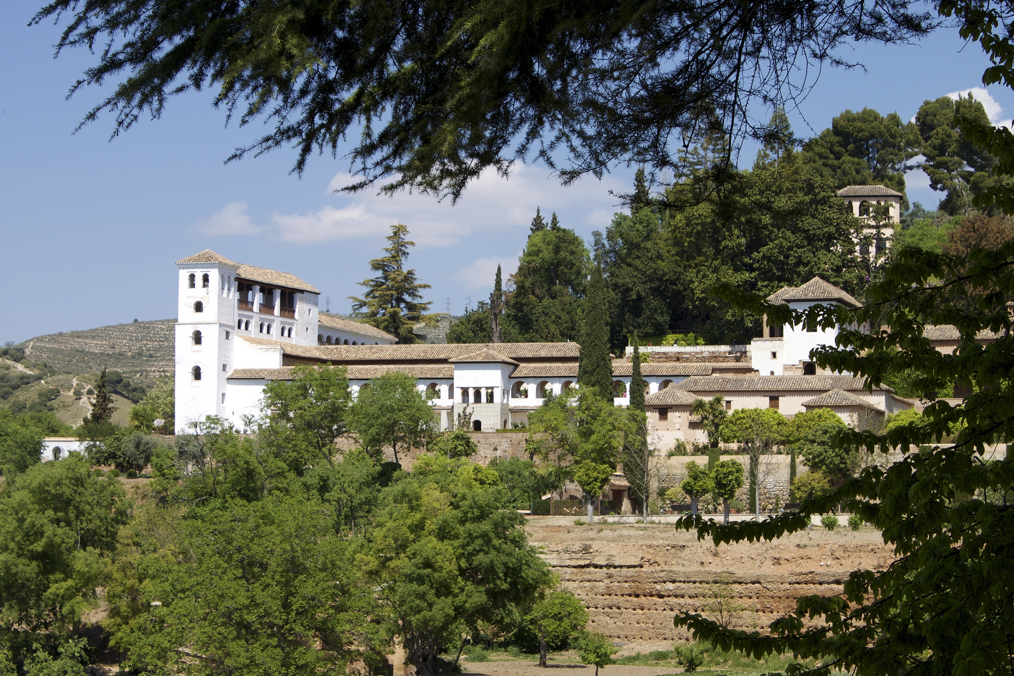 generalife, alhambra palace, unesco world heritage site, granada