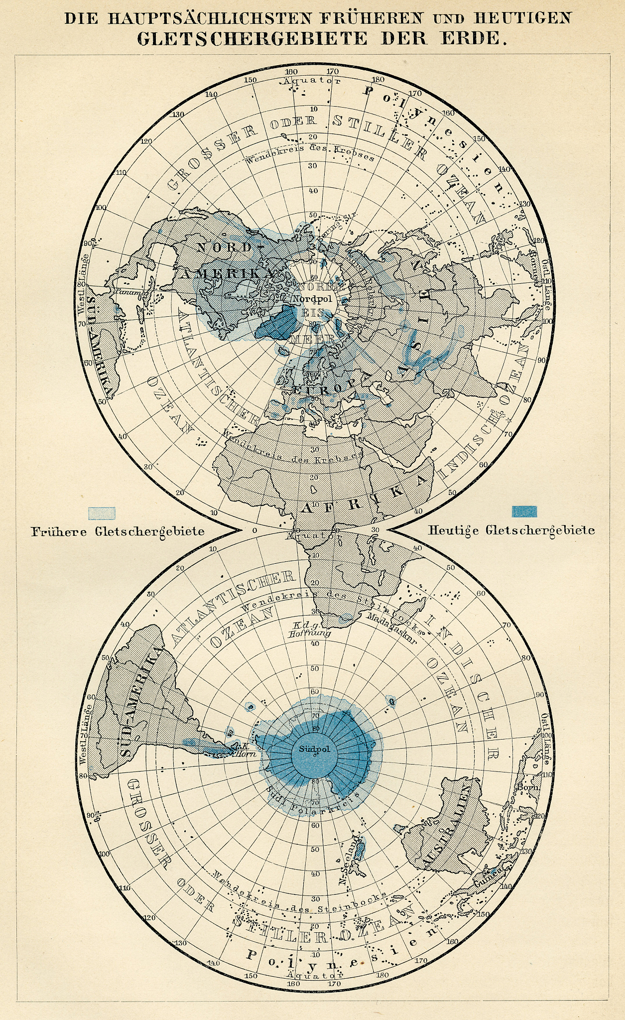 glacier areas of the earth 1894