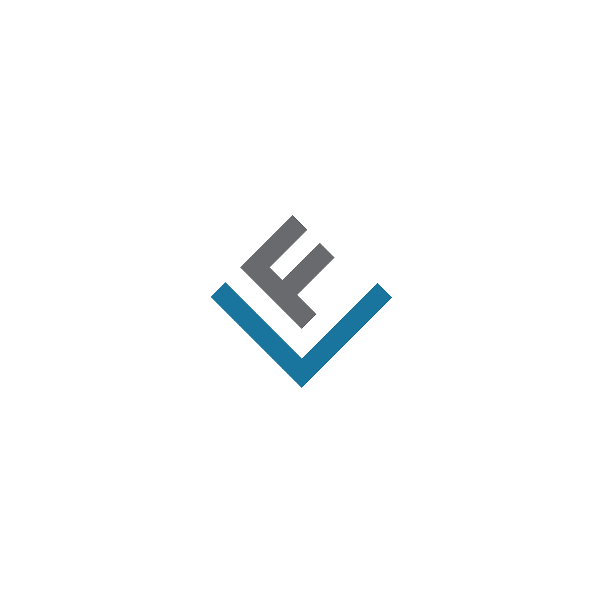 initial letter lf or fl logo design template