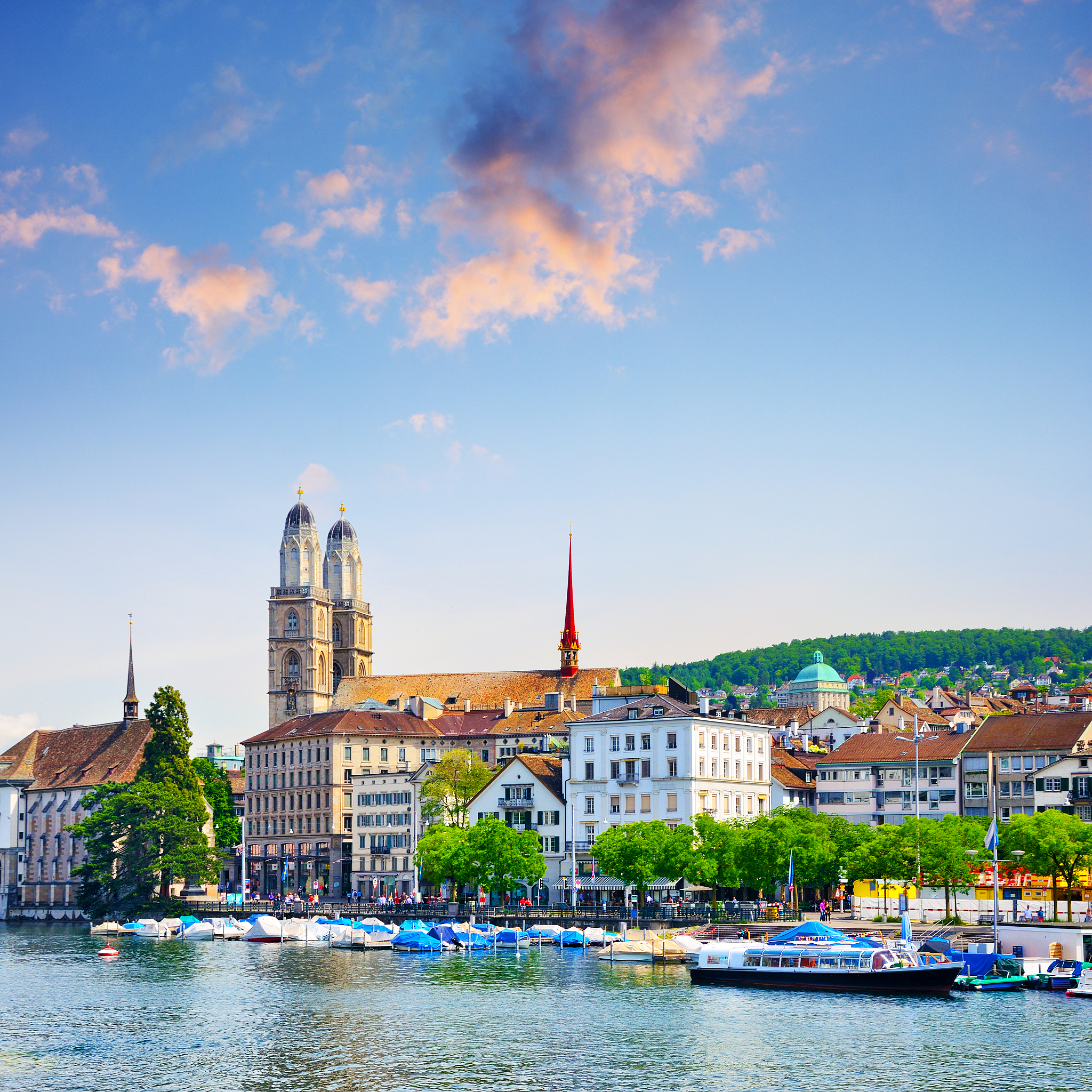 zurich cityscape, switzerland