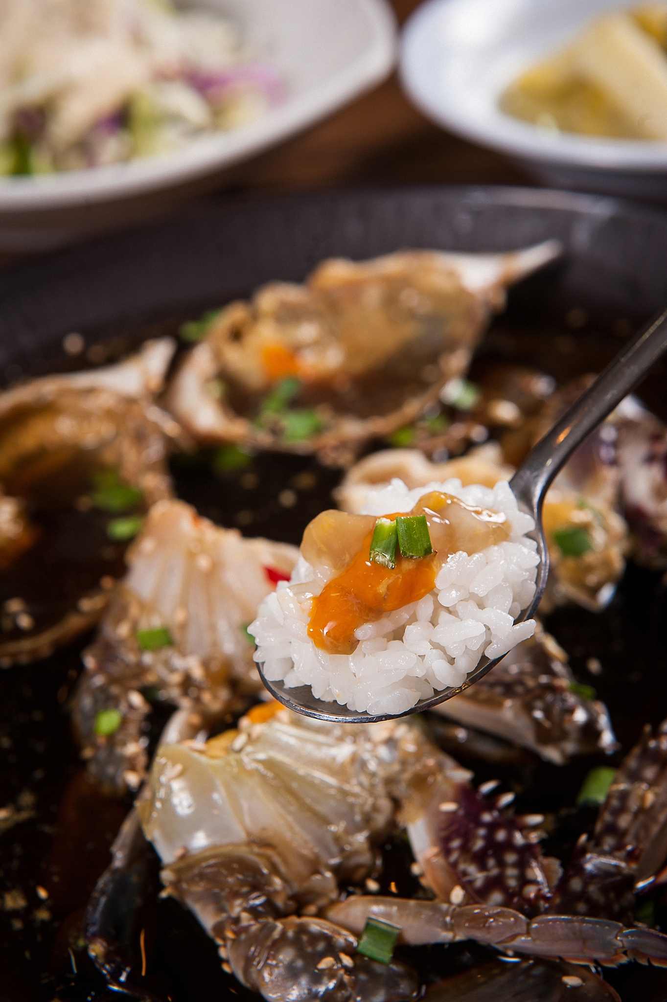 soy sauce,marinated,crab