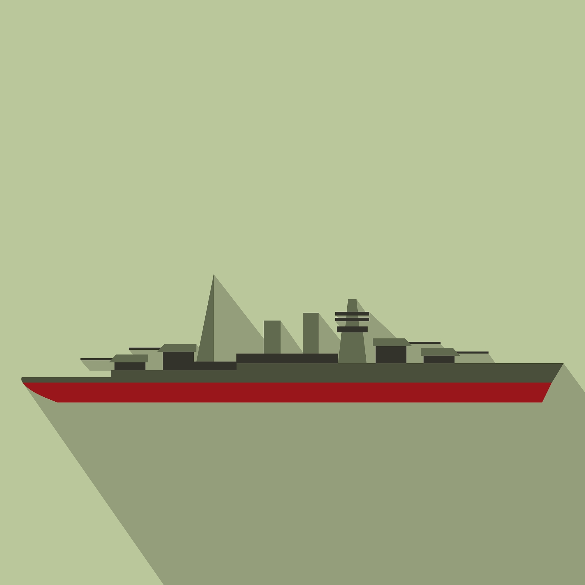 warship flat icon