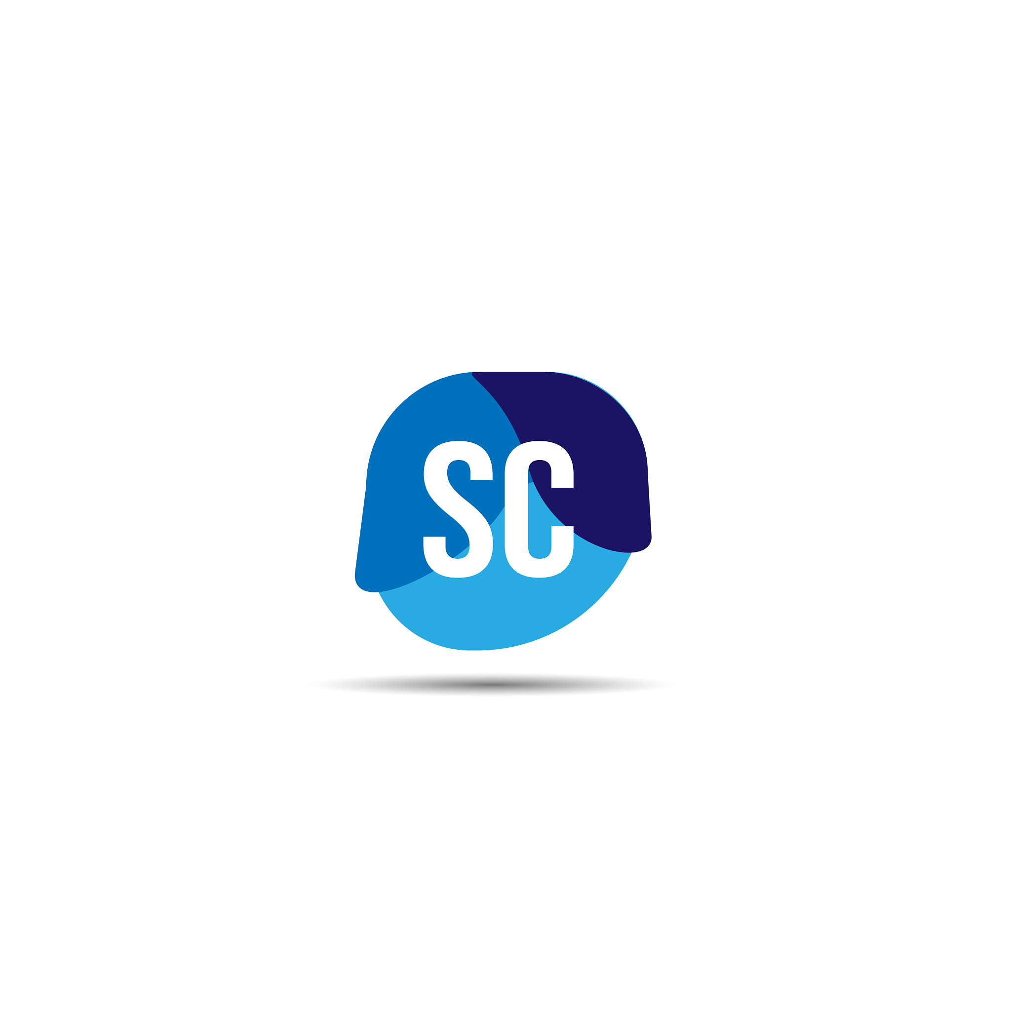 initial letter sc logo template design