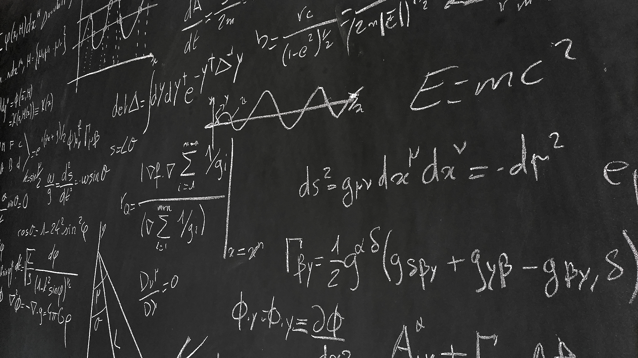 equations on blackboard