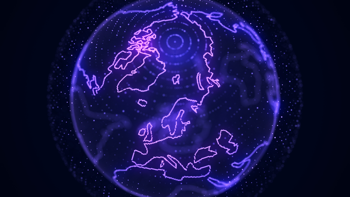 给这个nft藏品取个名字数字艺术之光科幻的星球在太空中央