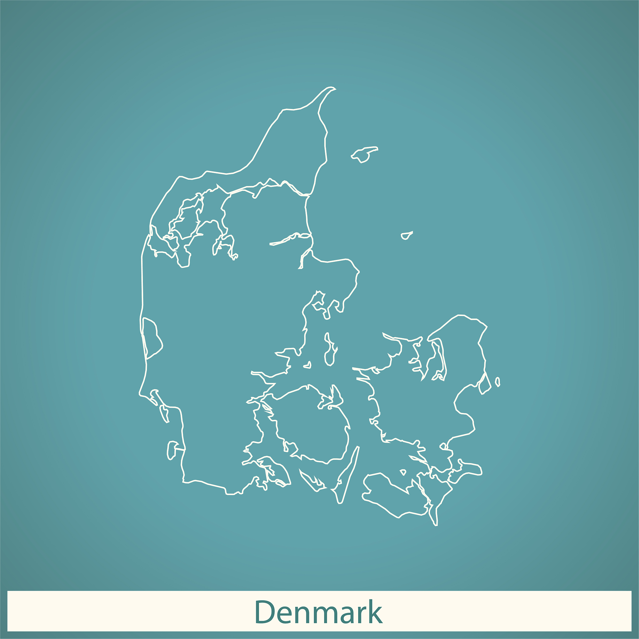 map of denmark
