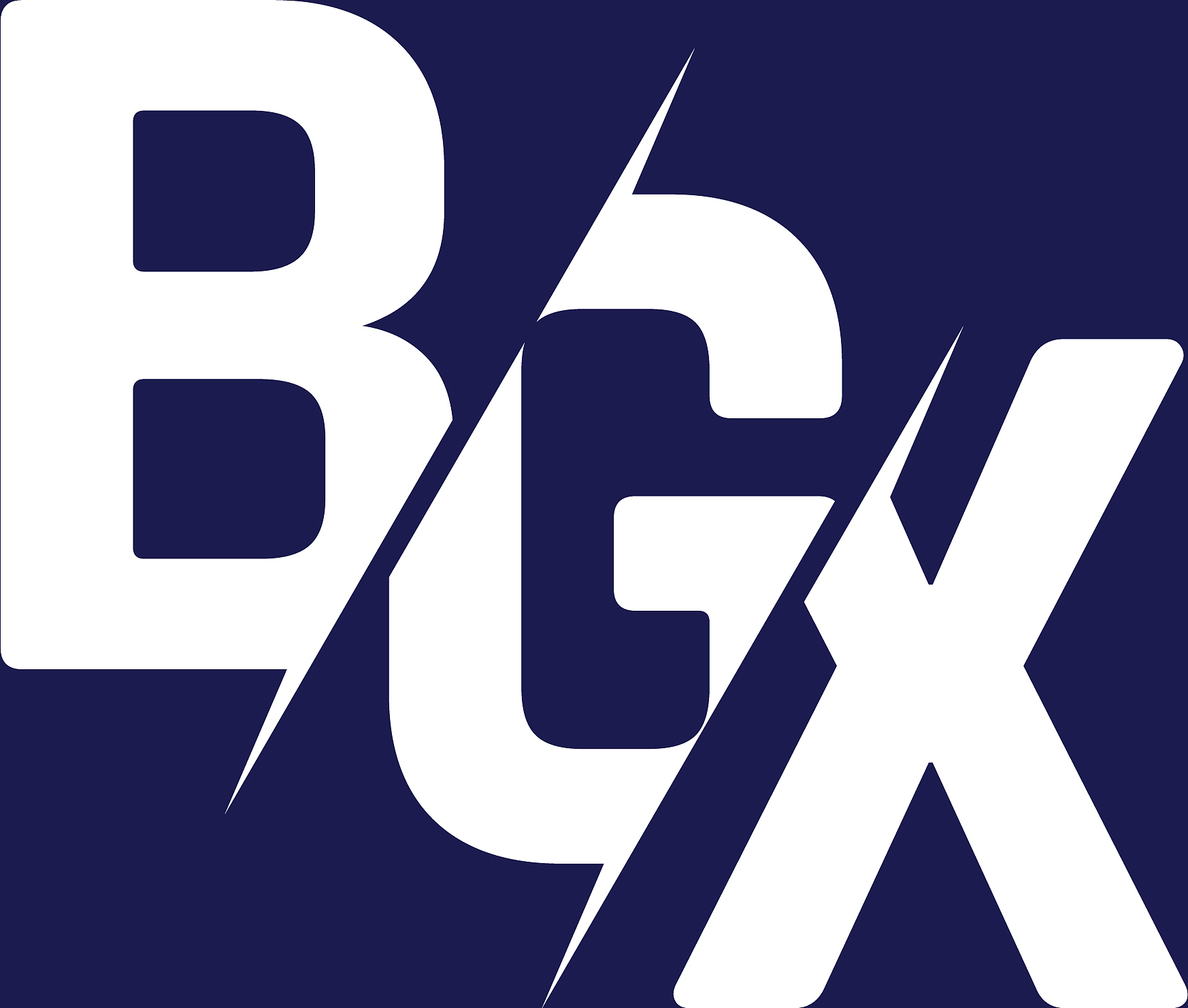 monogram letters initial logo design bgx