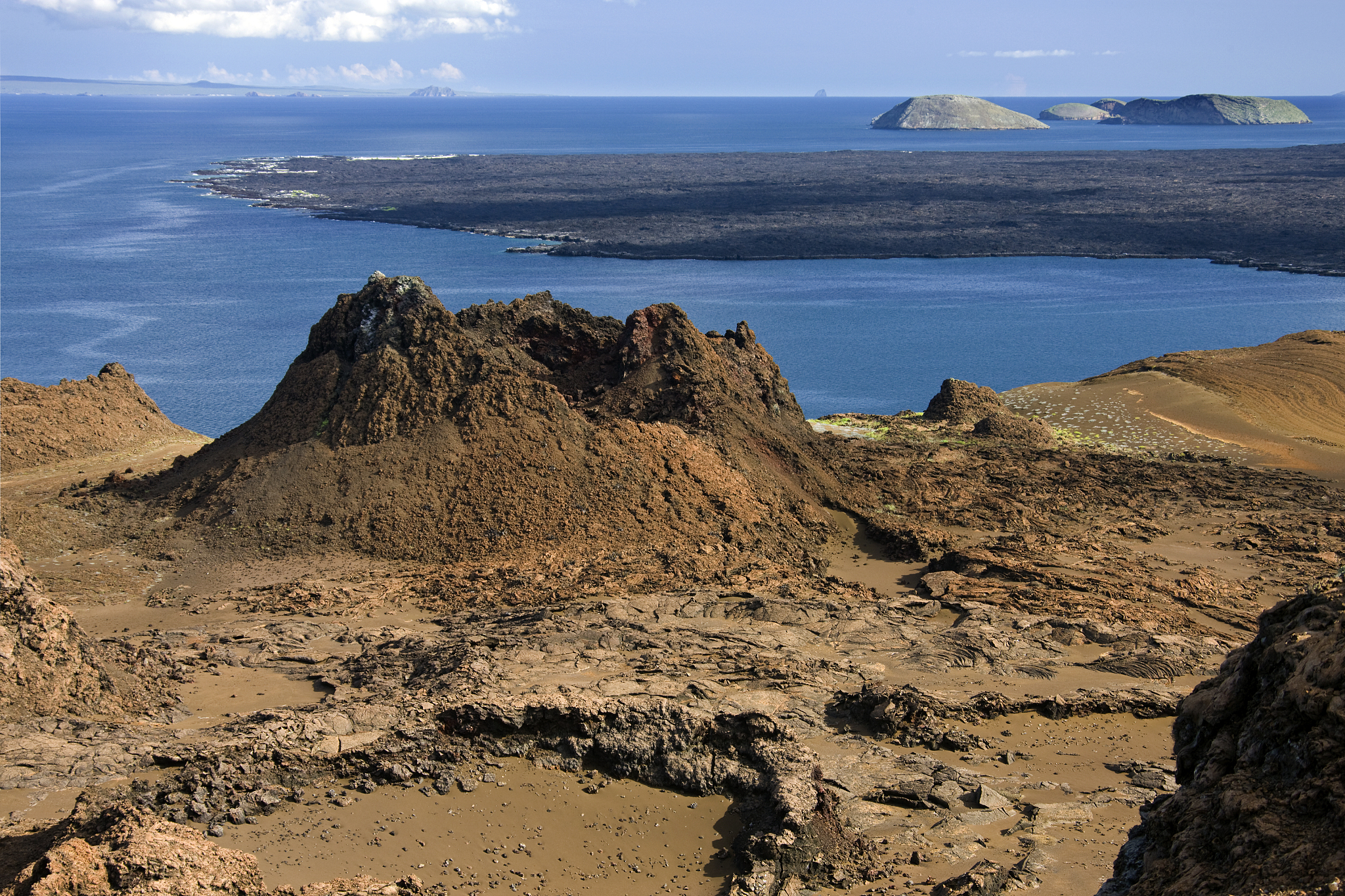 volcanic landscape - bartolome - galapagos islands