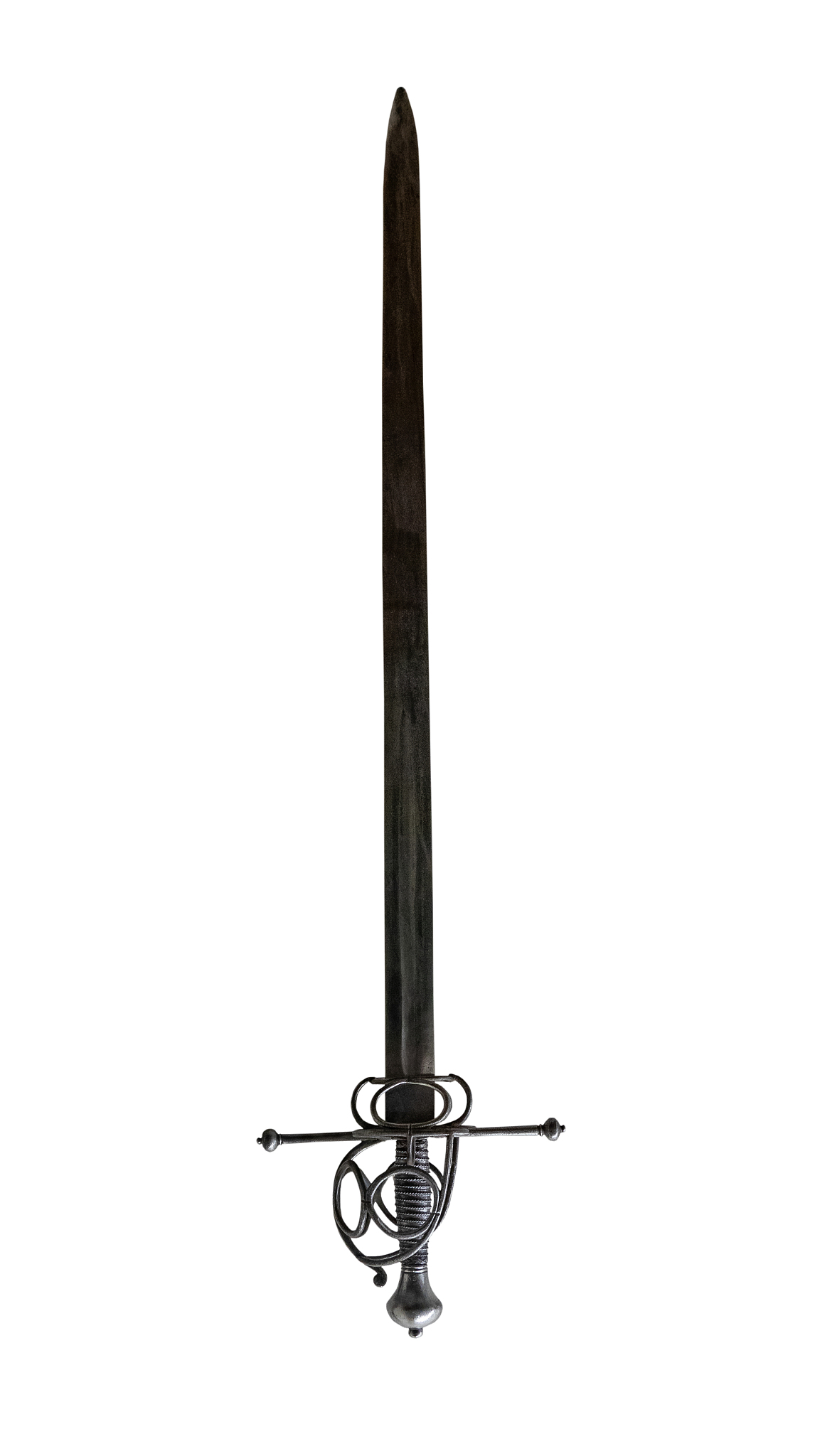 the old sword on white, isolated