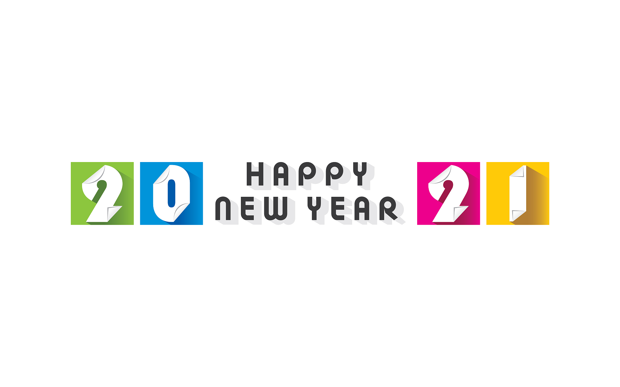 happy new year 2021 poster design
