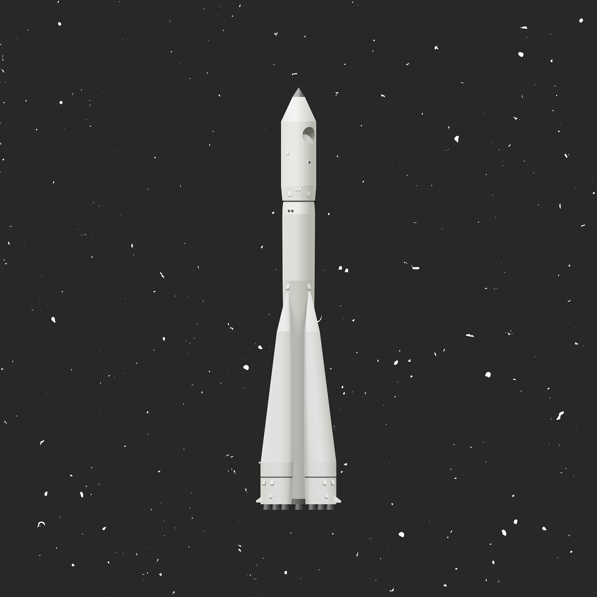 rocket in space