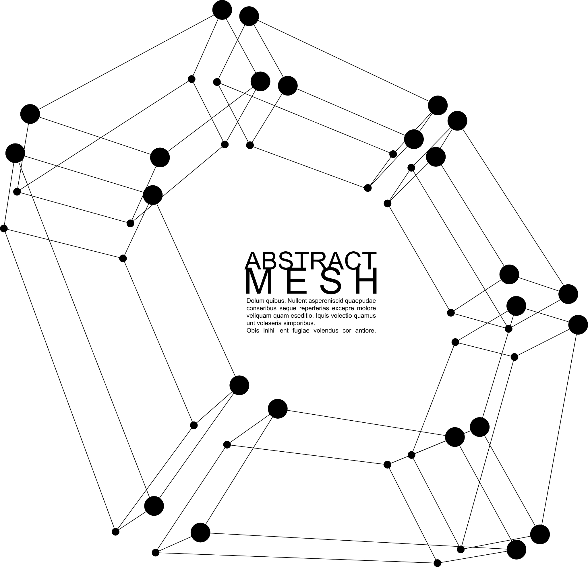 abstract 3d mesh background clear eps 8