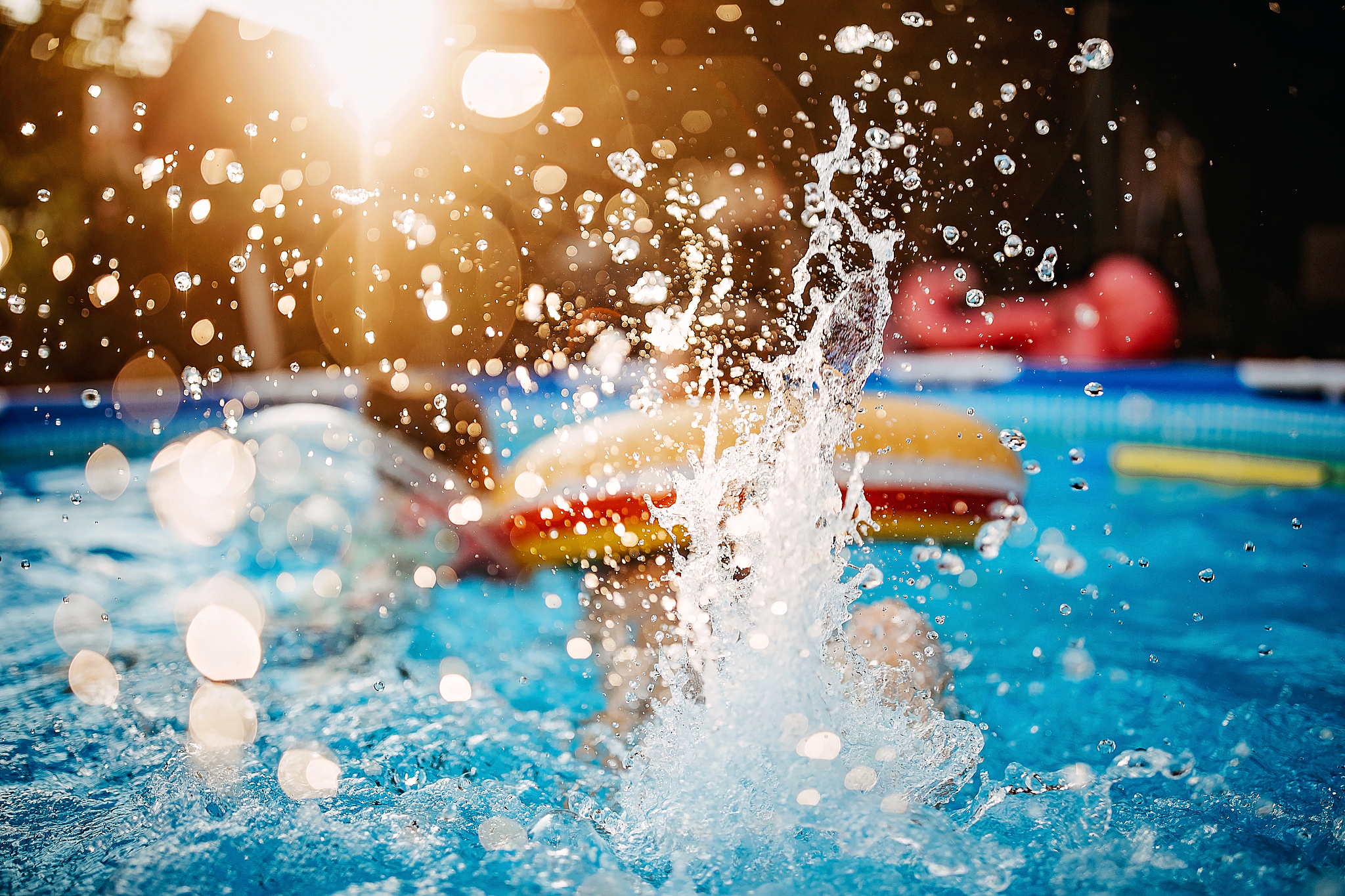 water splashes