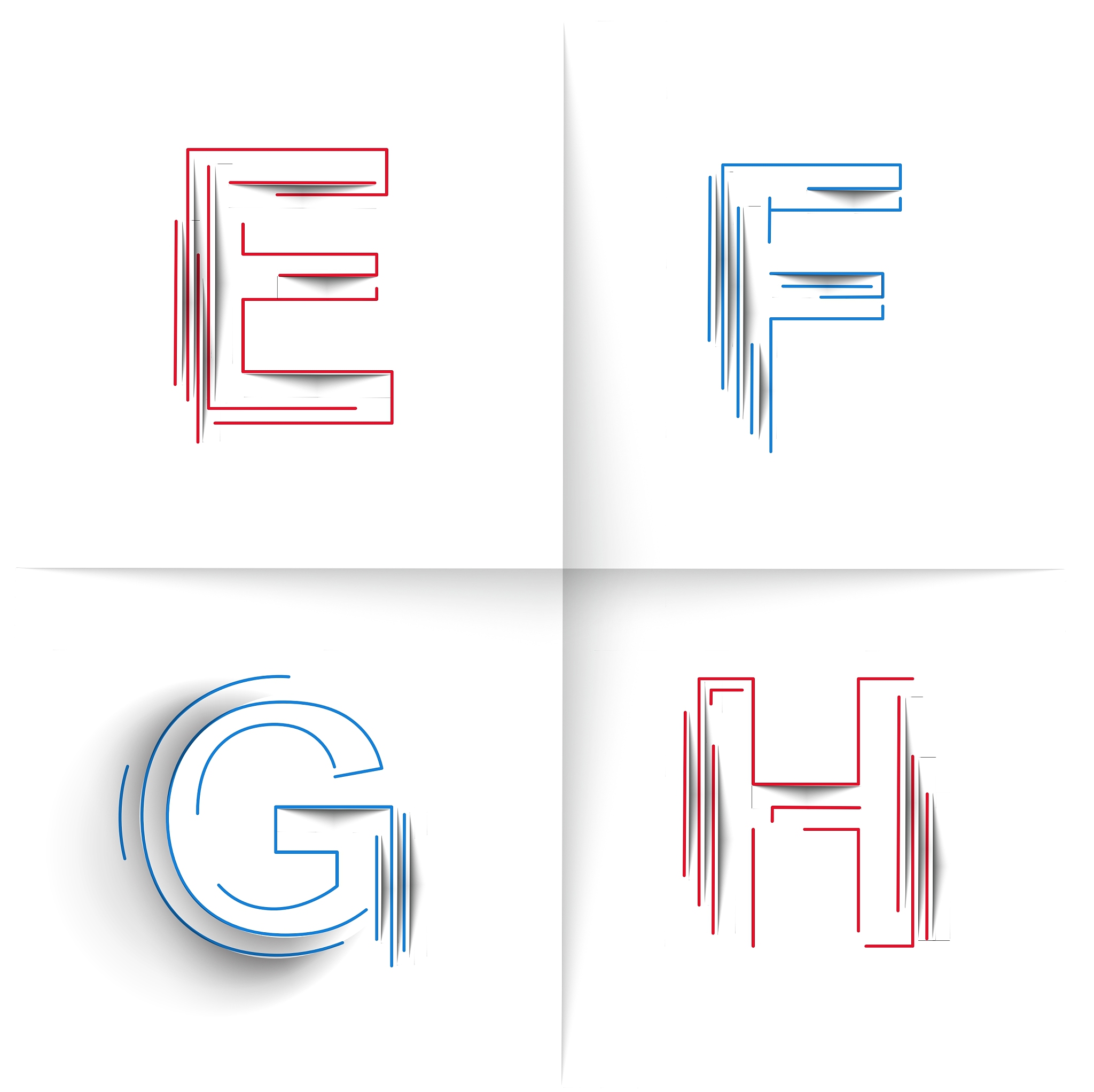 creative graphic alphabet