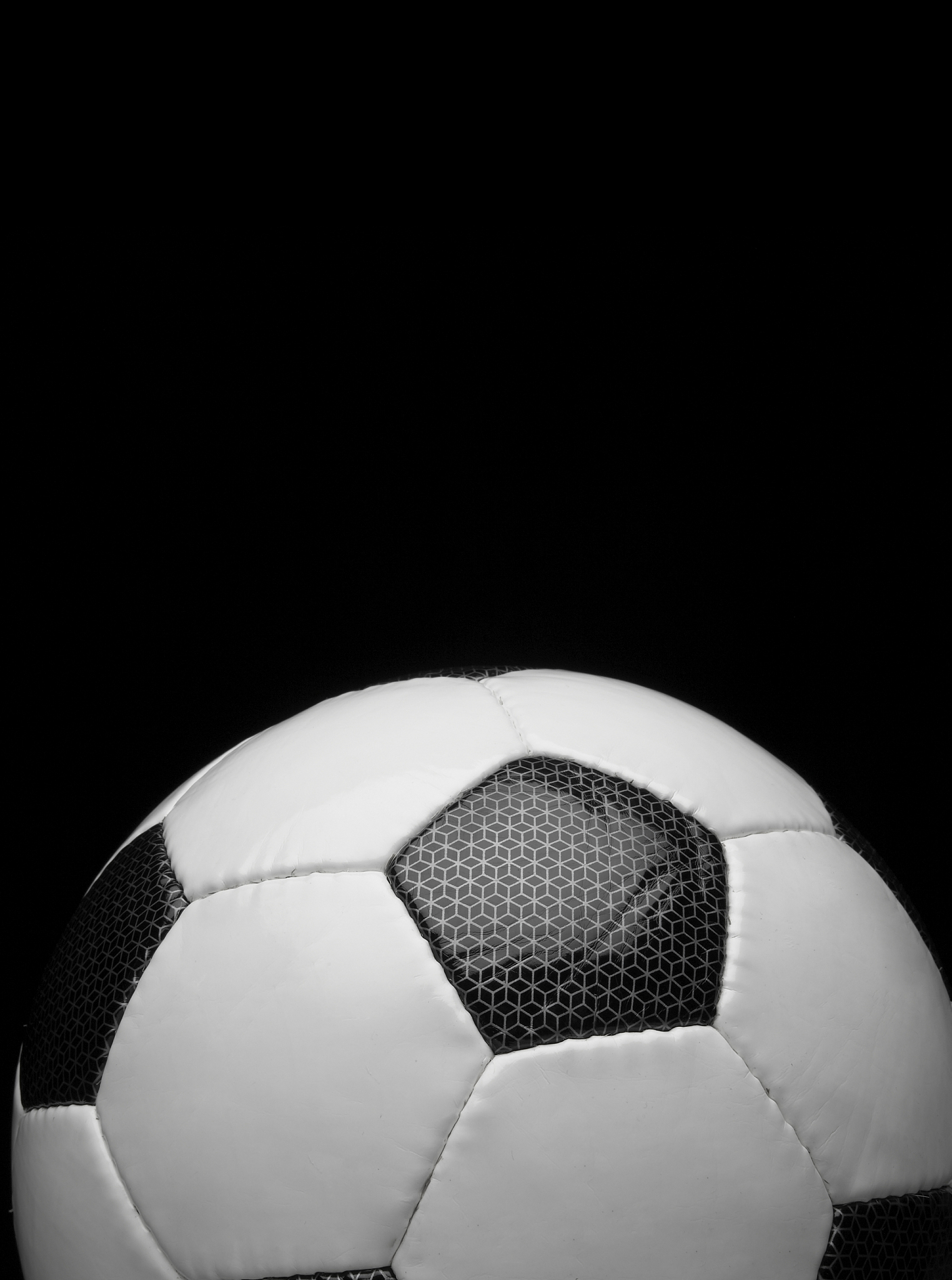 close-up of soccer ball