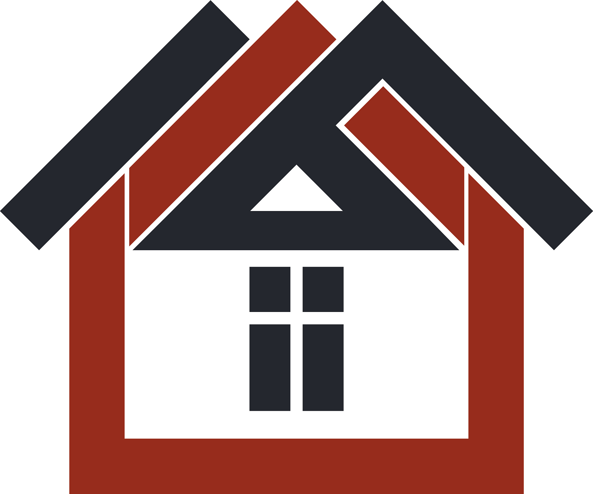 property developer stylish estate agency vector symbol. creative