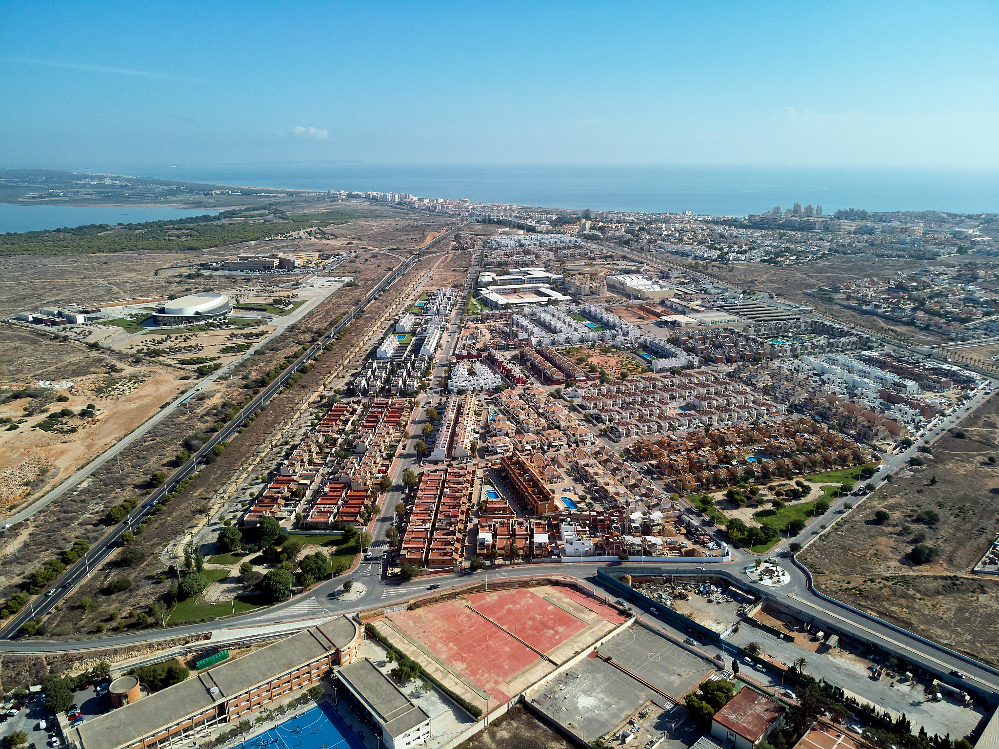 aerial photo of torrevieja city