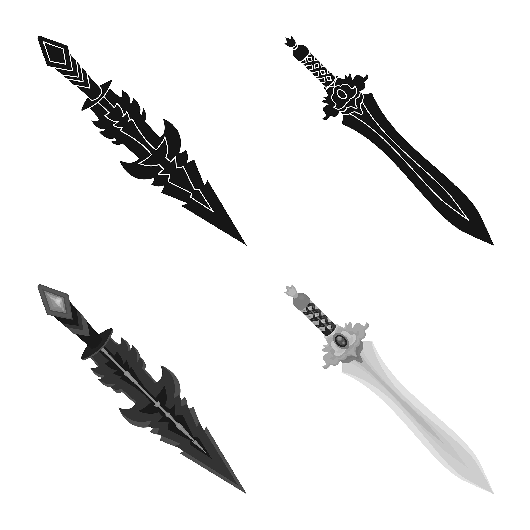 design game and armor symbol collection