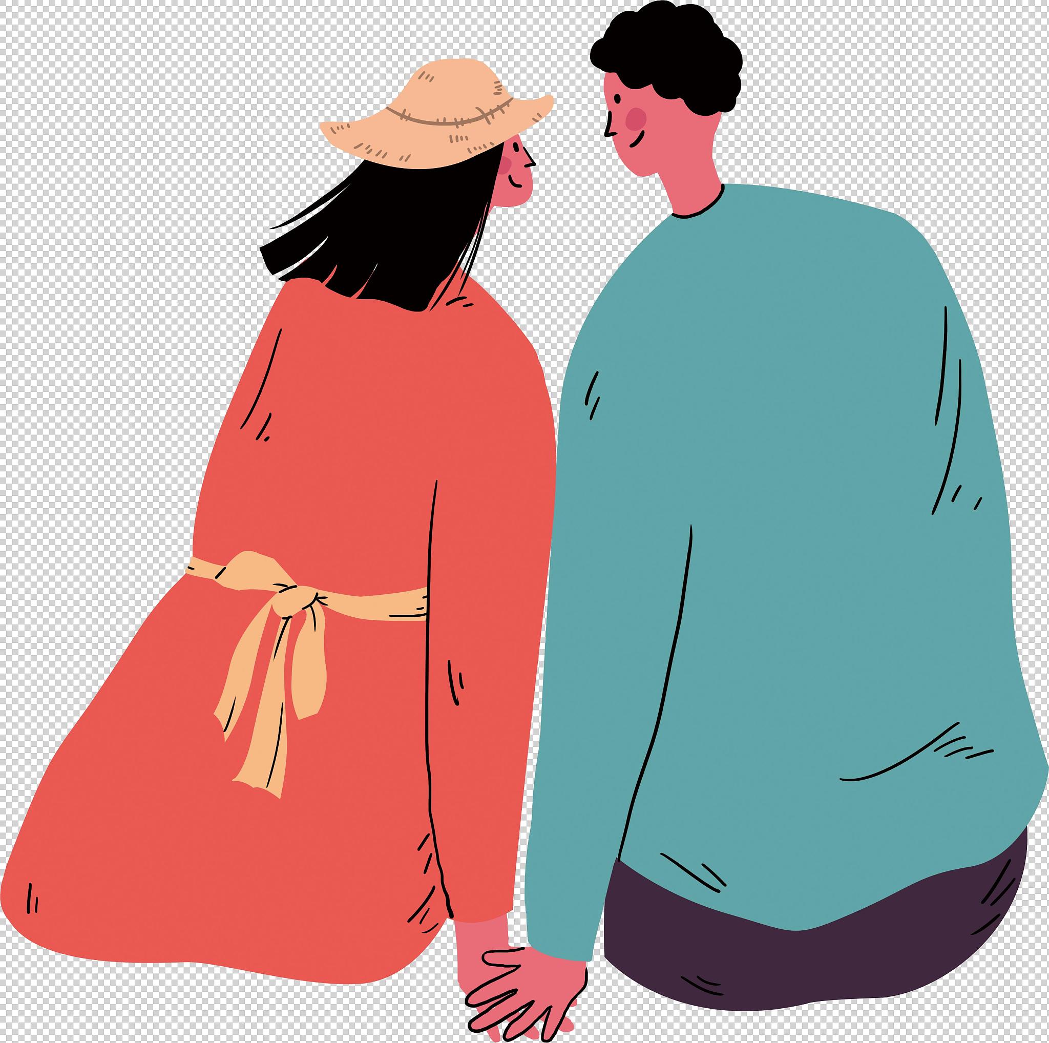 一个高端的动画师你有20年以上的绘画经验请帮我设计两个卡通图片一男一女适合当社交软件的情侣头像。
