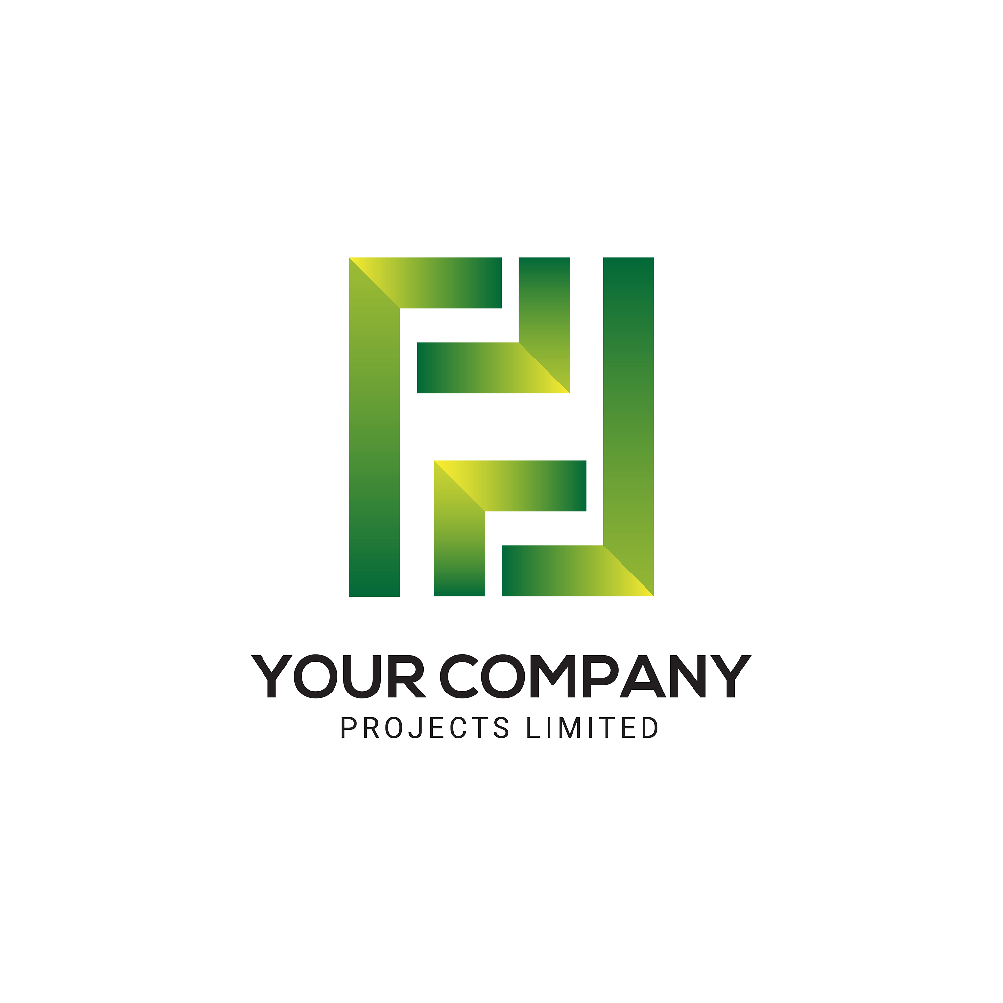 modern h, creative h, abstract h letter logo design template