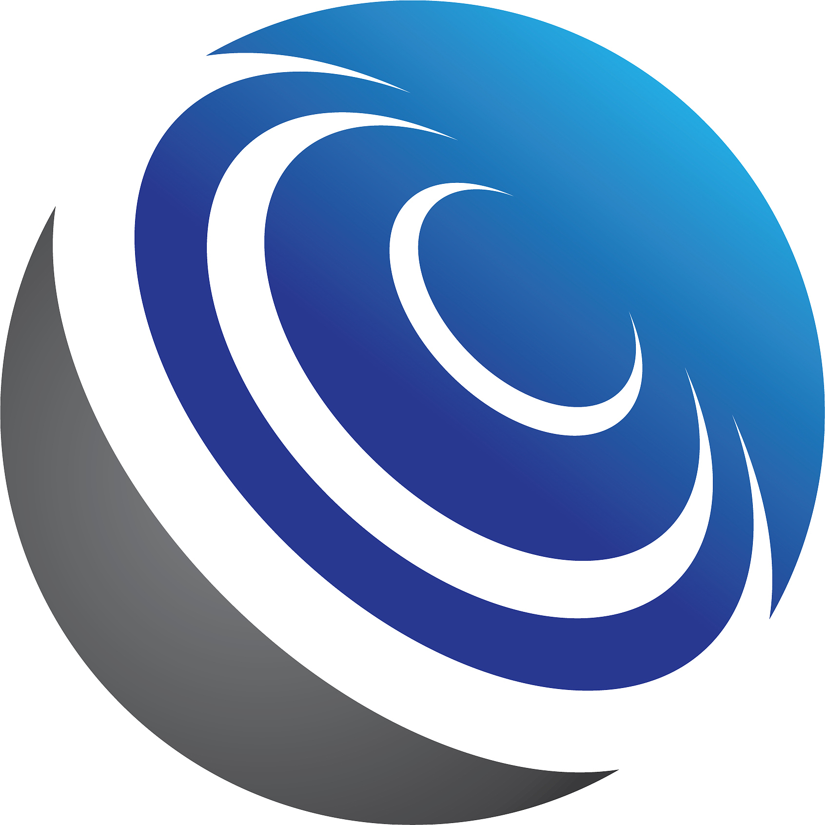 technology circle logo and symbols