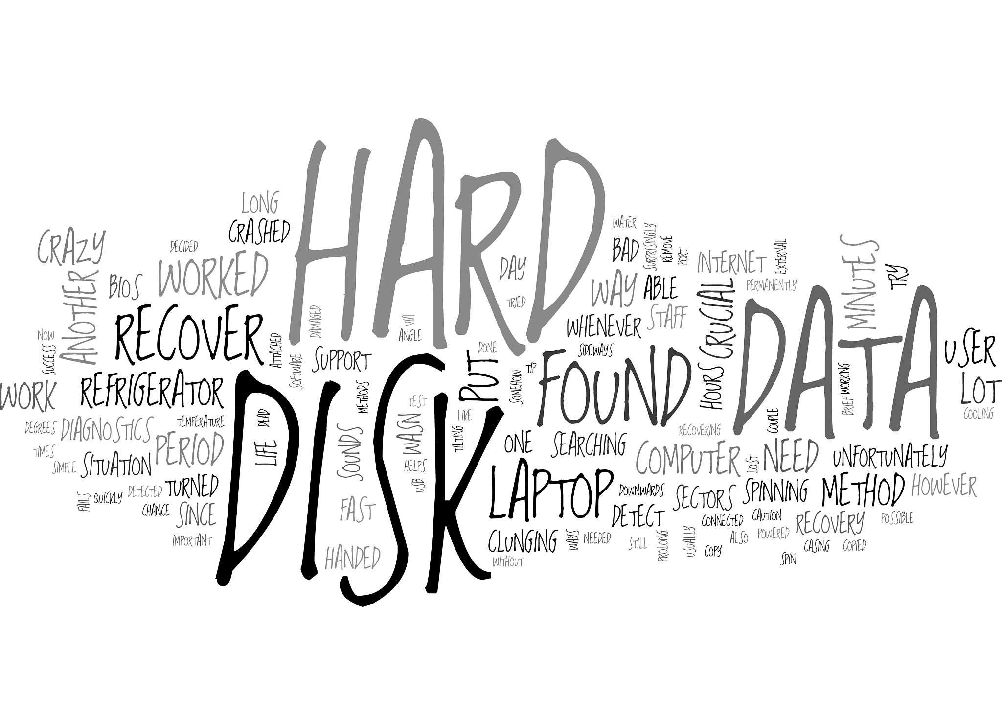 a simple and crazy way to recover your data text