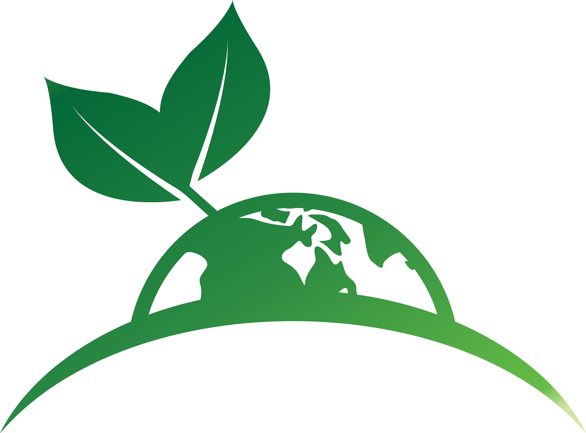 earth leaf logo design template