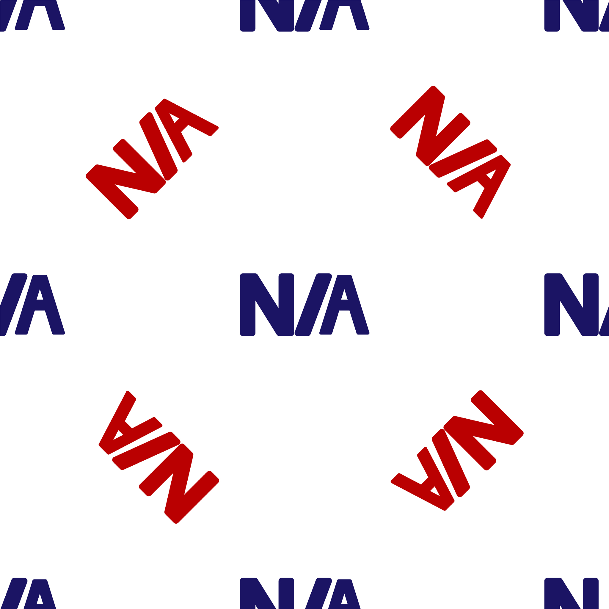 blue and red not applicable icon isolated seamless
