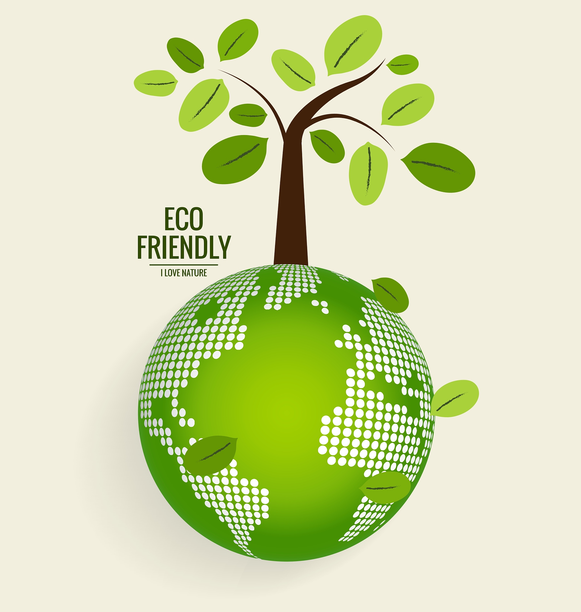 eco friendly ecology concept with green eco earth