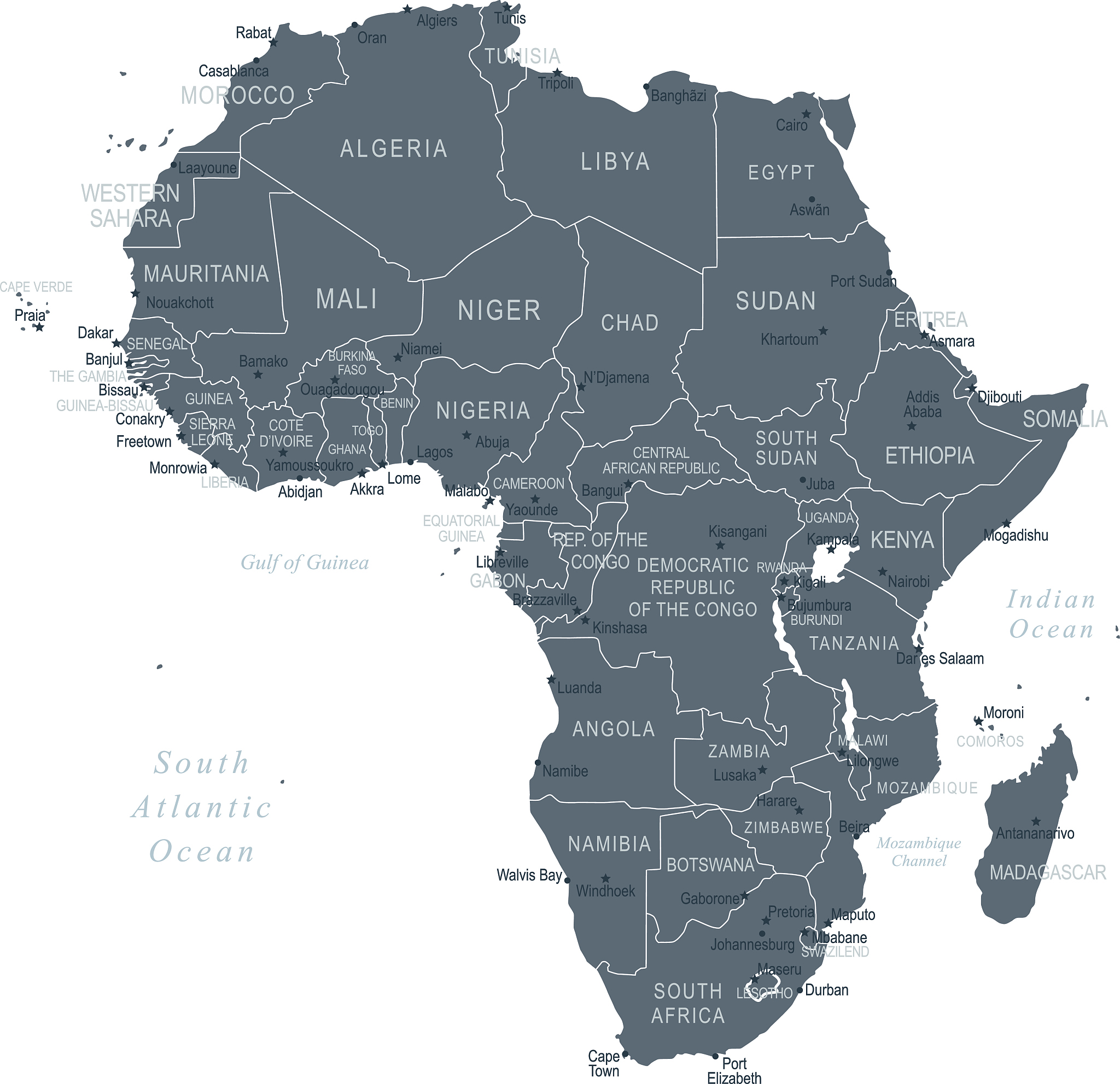 map of africa