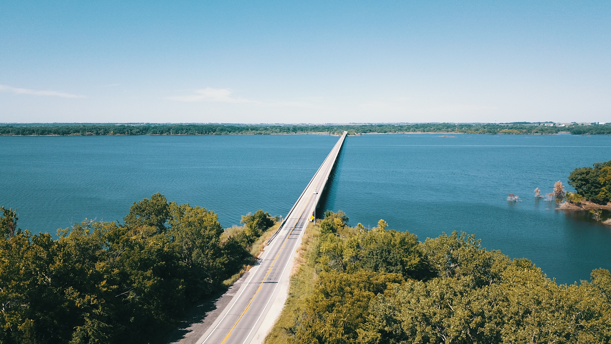 aerial one mile bridge