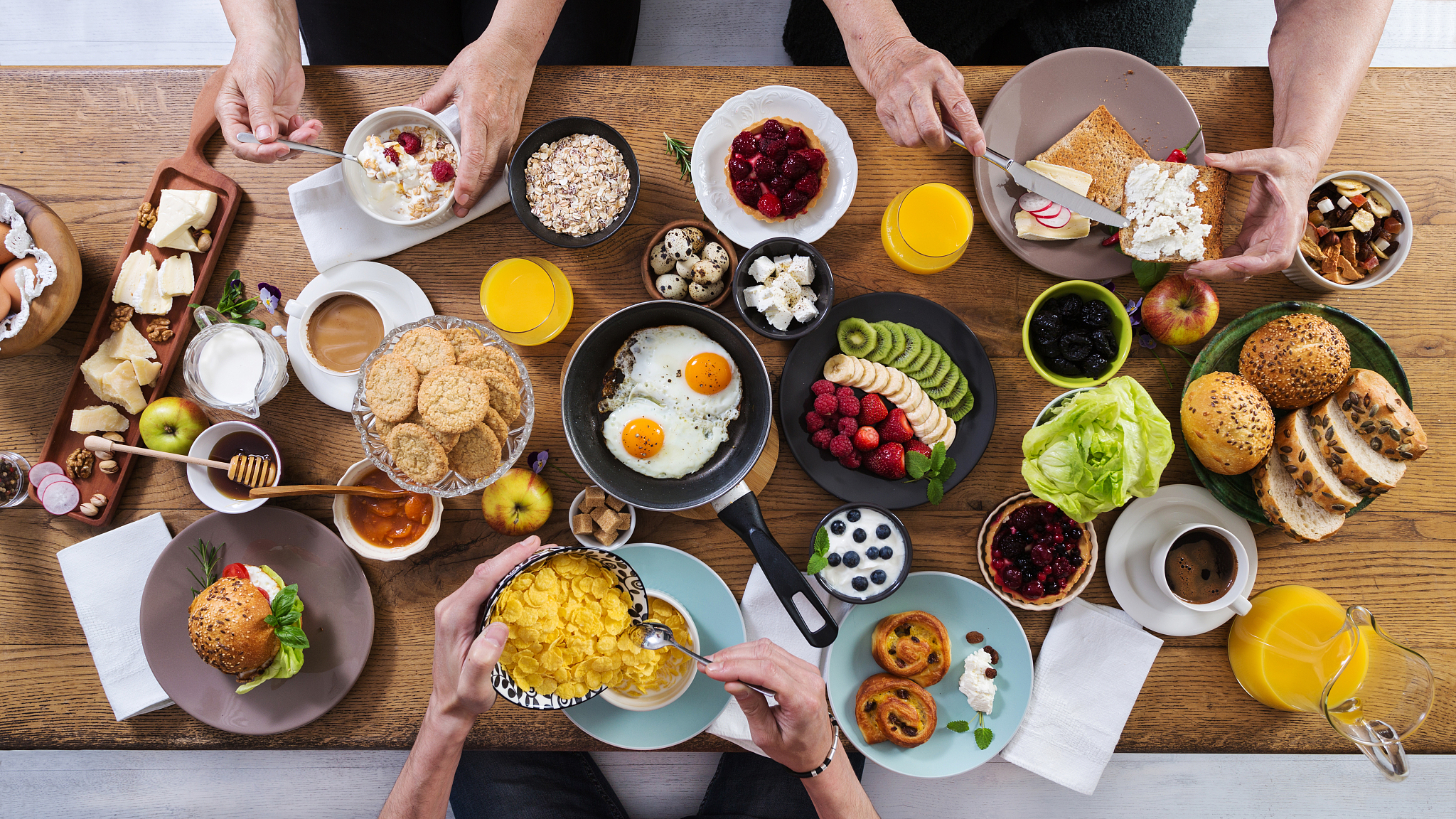 having brunch together