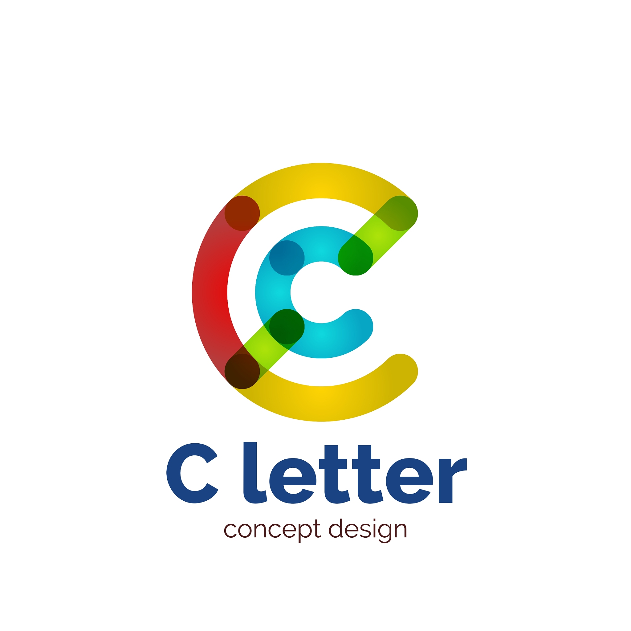 modern minimalistic letter concept logo