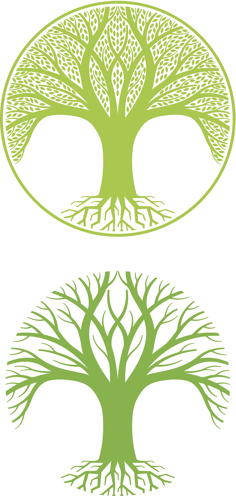 two trees